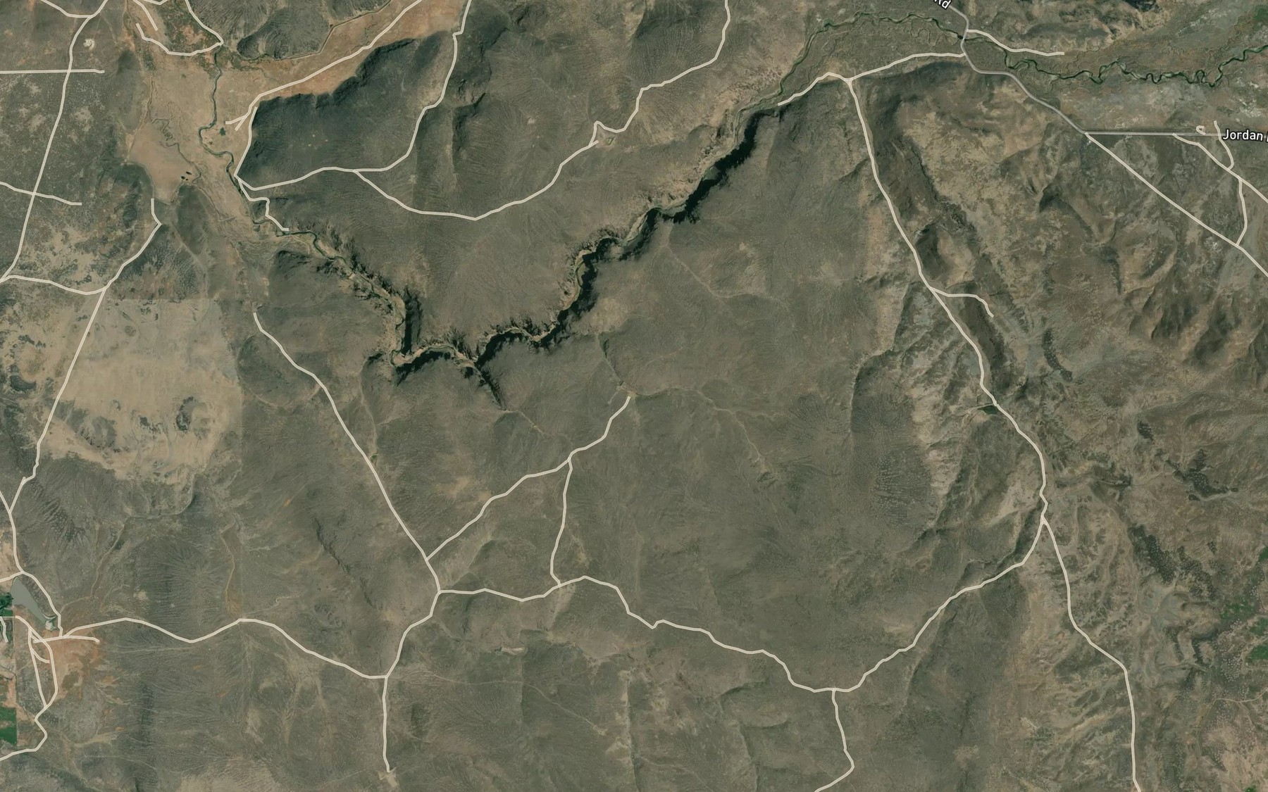 Satellite map of the Oliver Spring