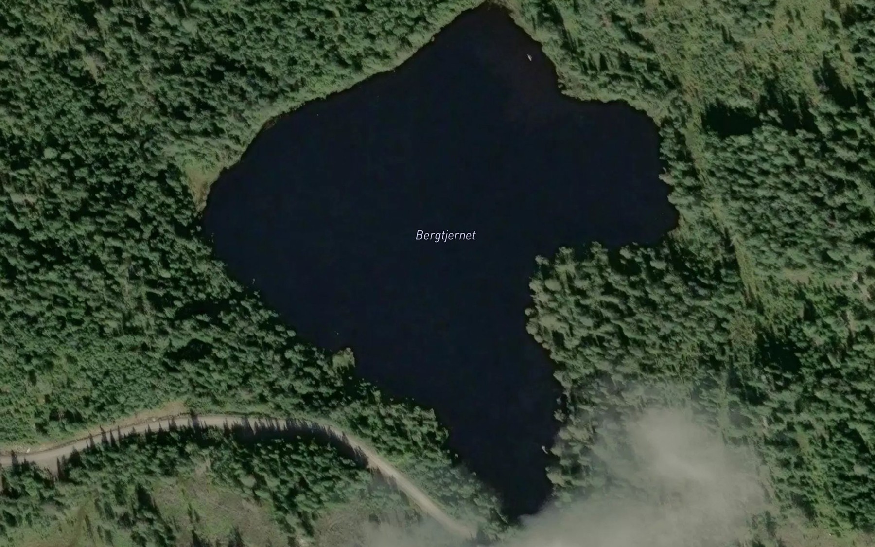 Satellite map of the Bergtjernet