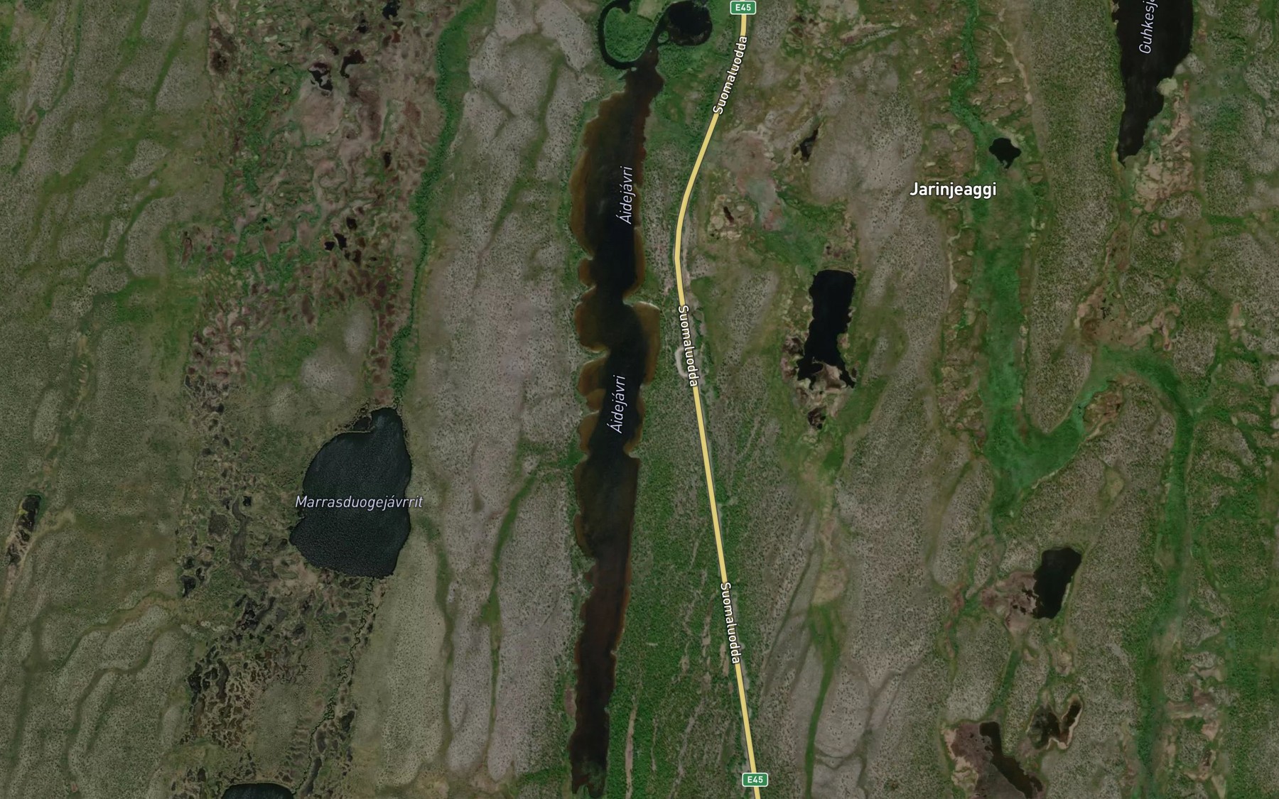 Satellite map of the Aidejavri