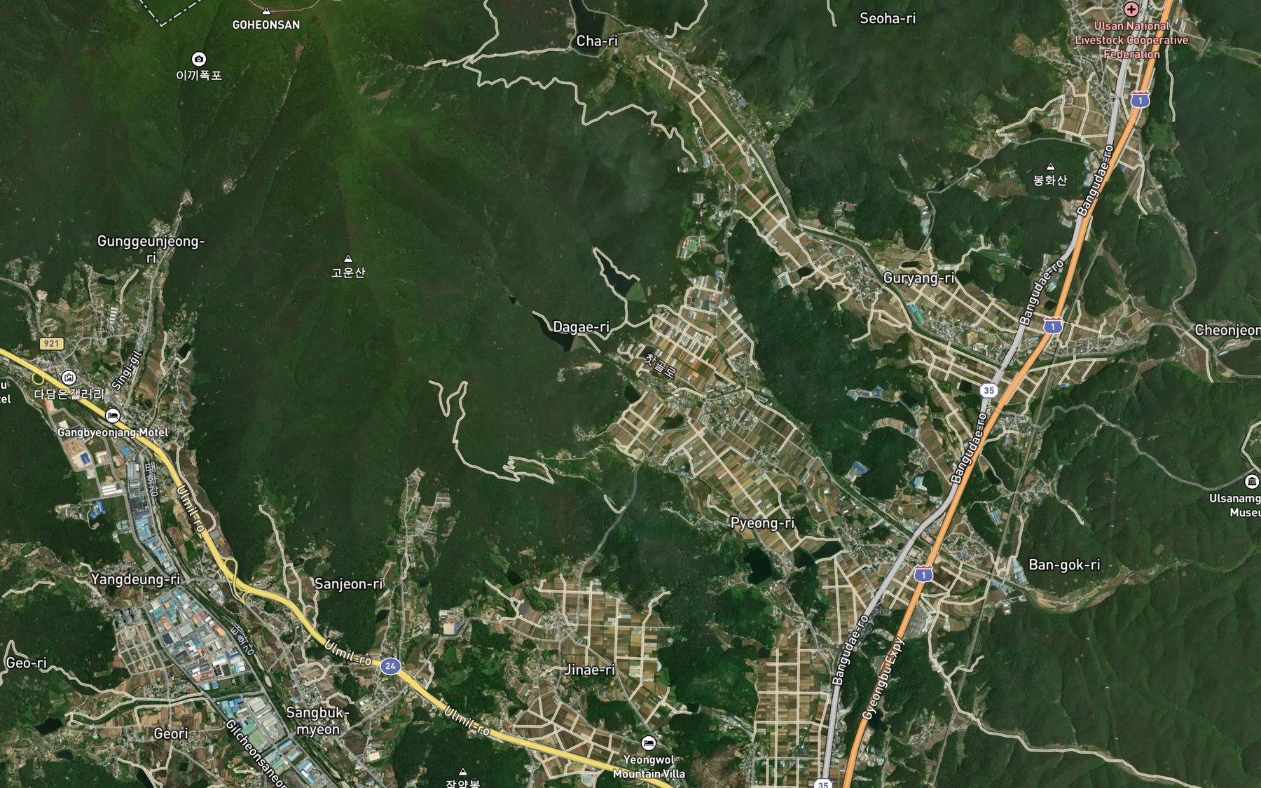 Satellite map of the Saemosanmot