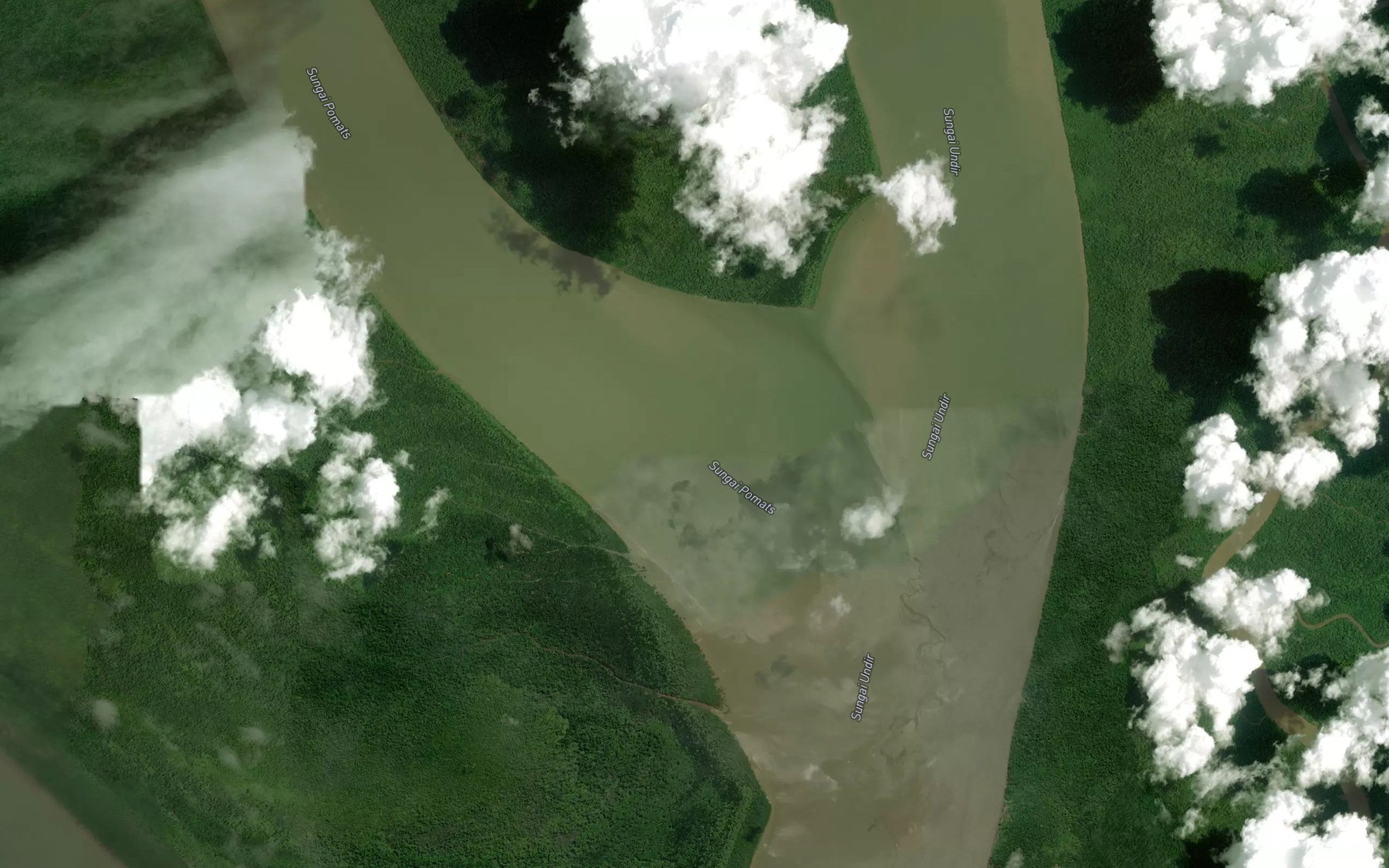 Satellite map of the Sungai Noordwest