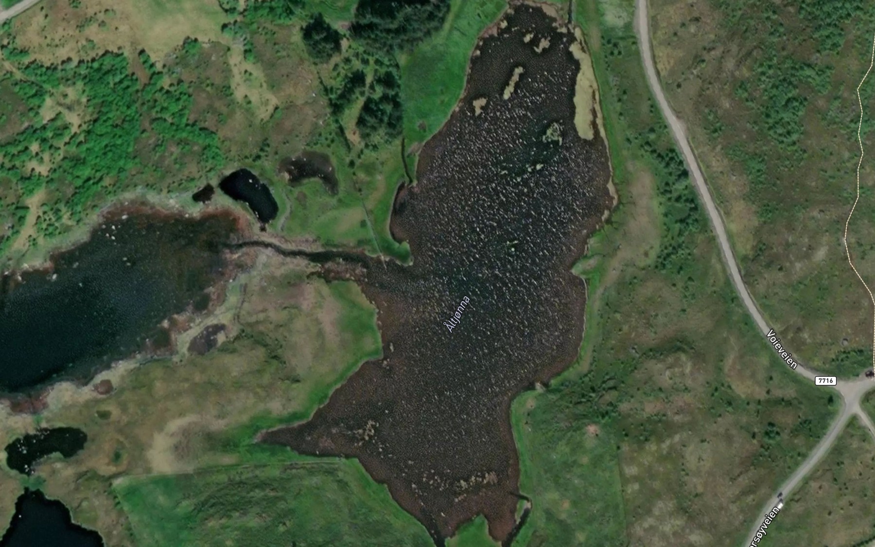 Satellite map of the Altjorna