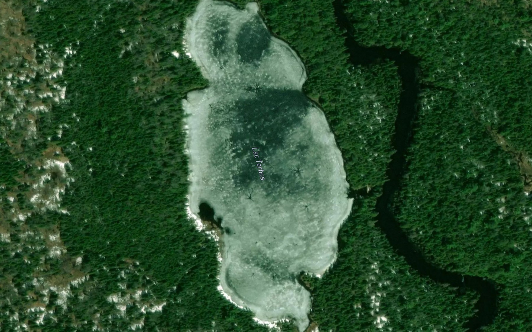 Satellite map of the Lac Terbos