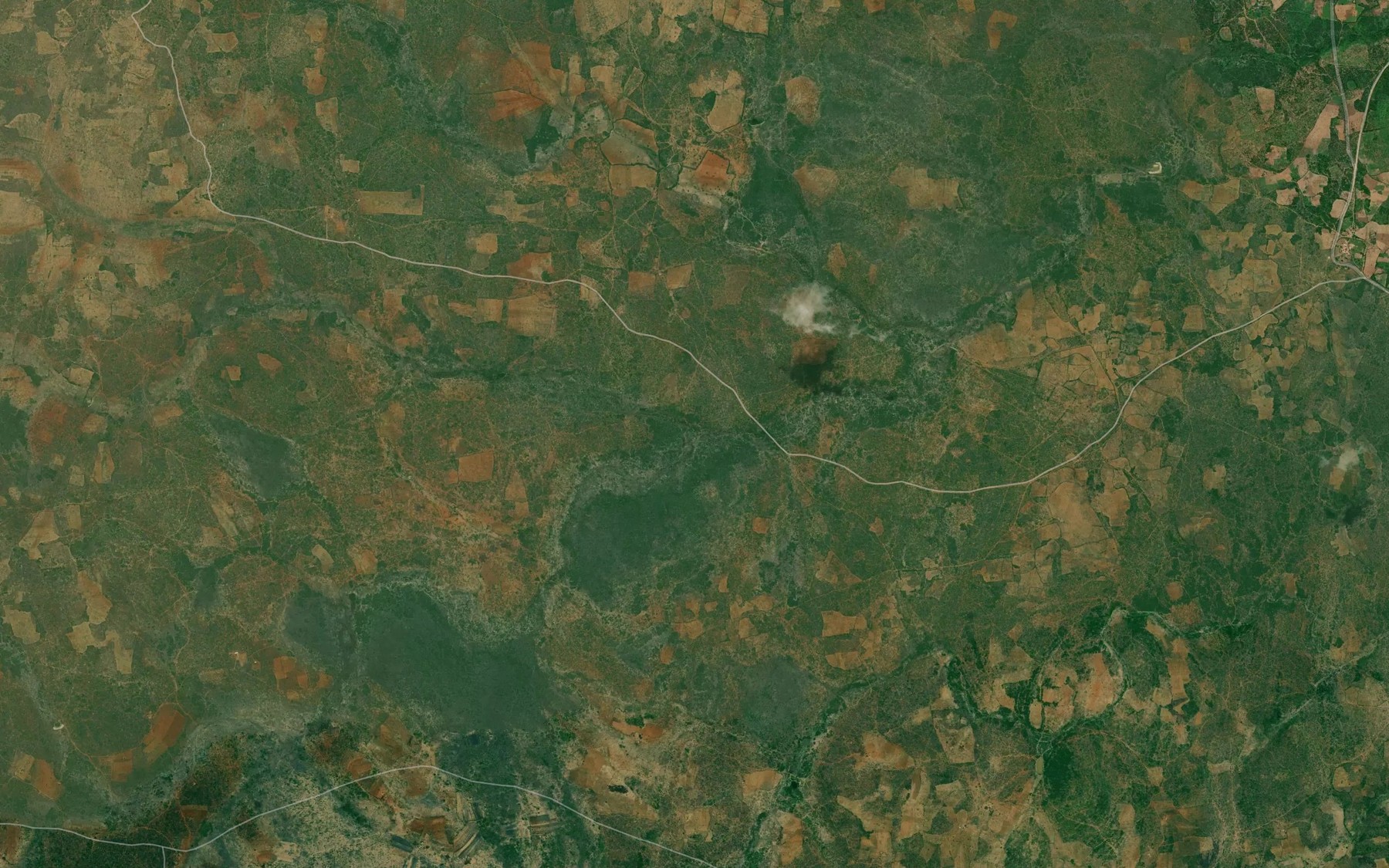 Satellite map of the Kalumani Dam