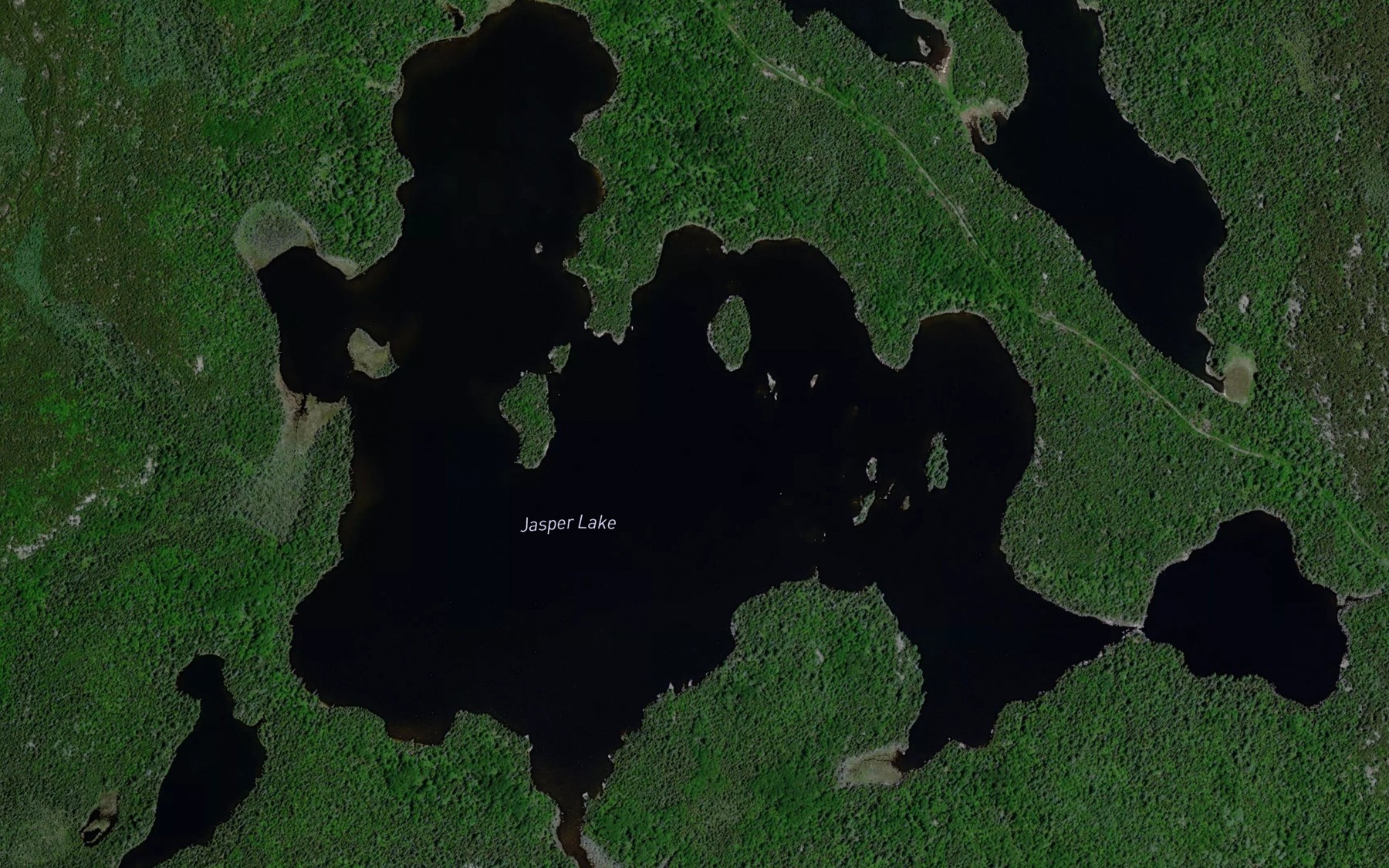 Satellite map of the Jasper Lake