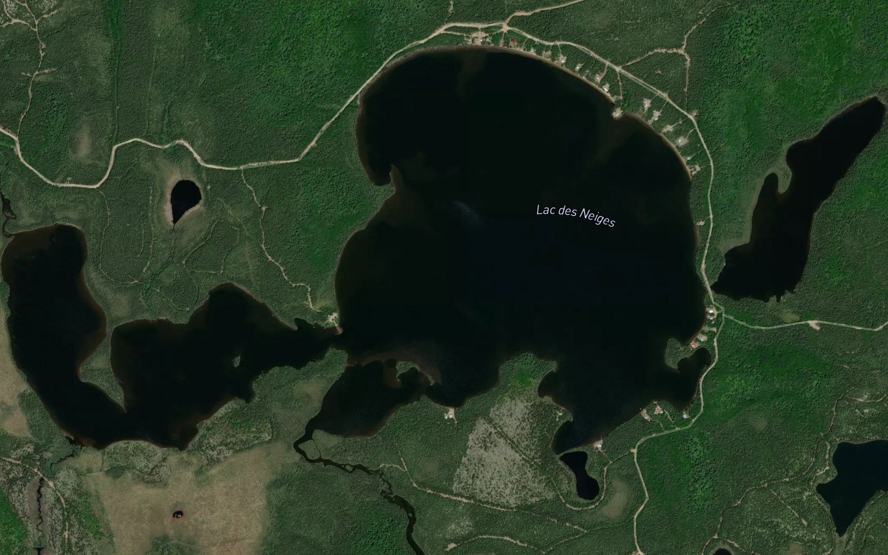 Satellite map of the Lac des Neiges
