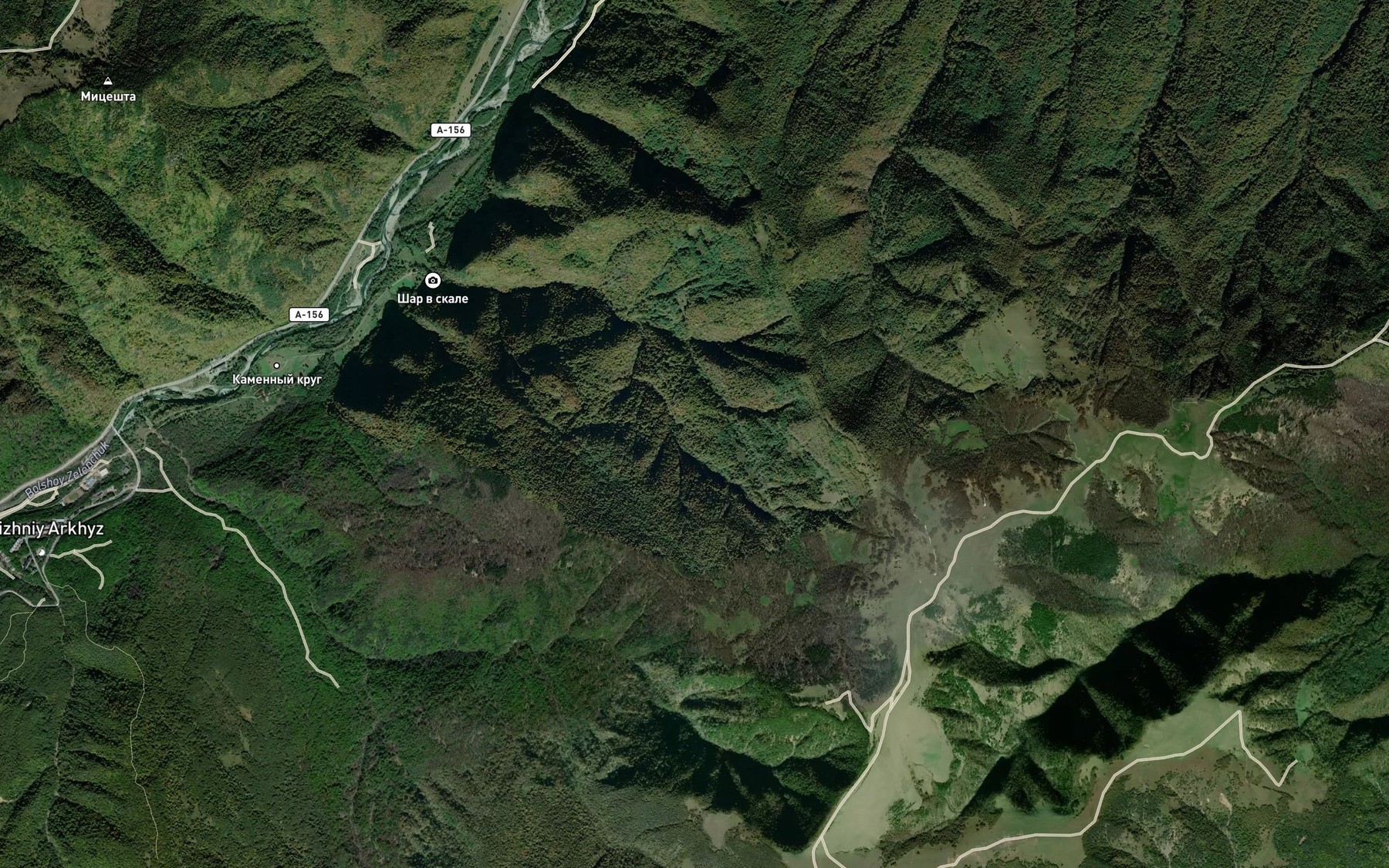 Satellite map of the Balka Tserkovnaya