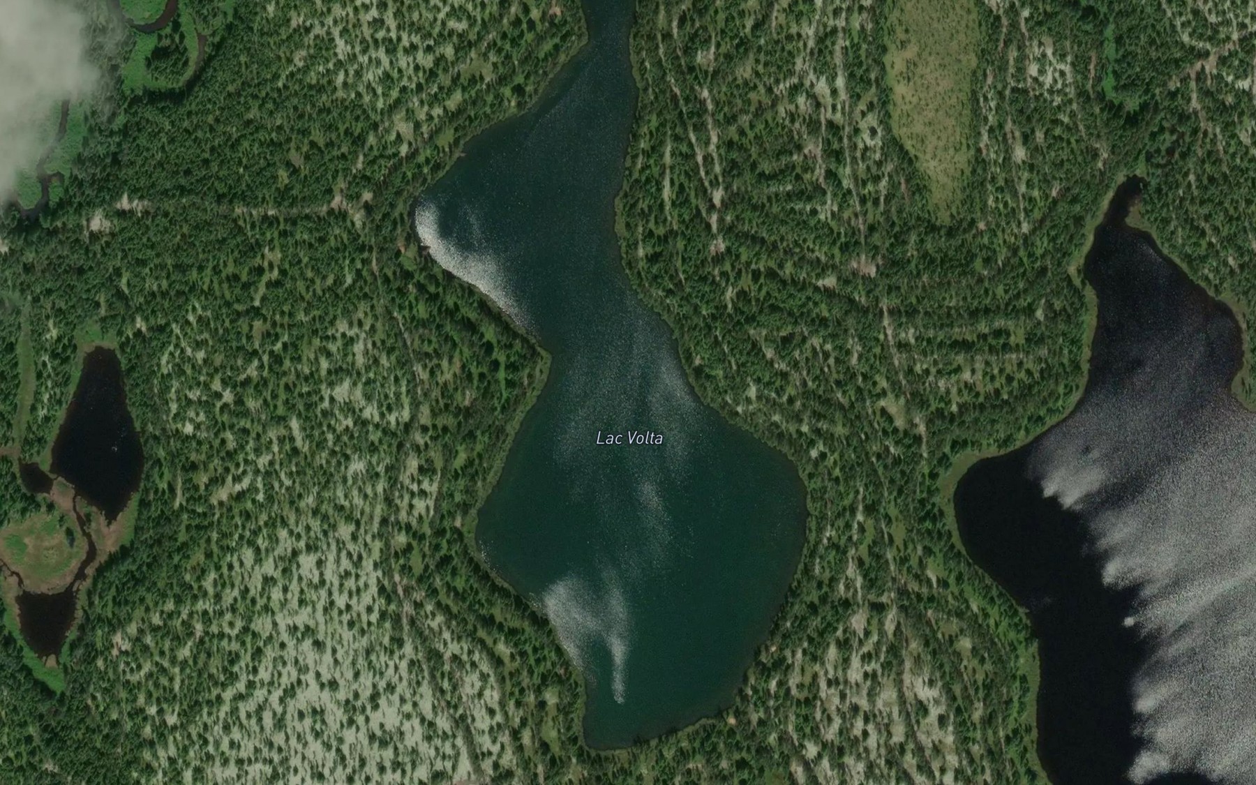 Satellite map of the Lac Volta
