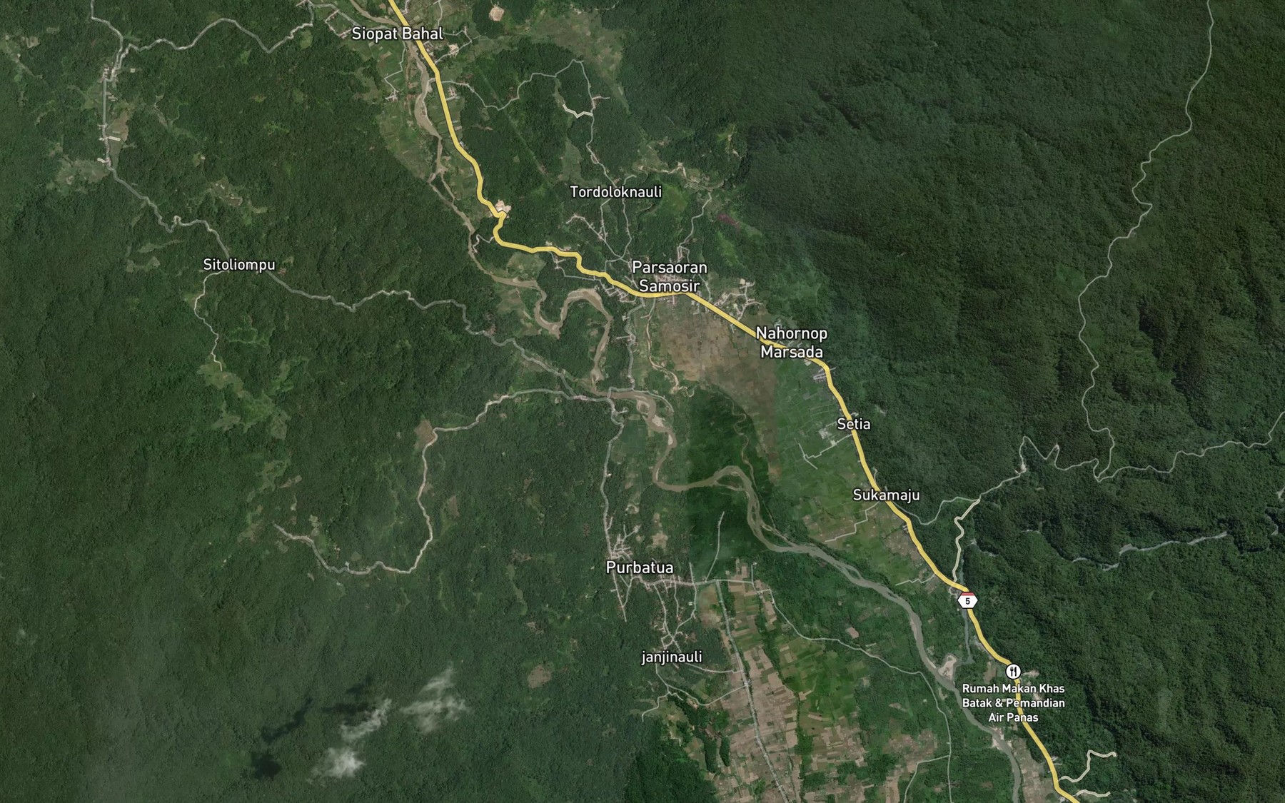 Satellite map of the Aek Botik