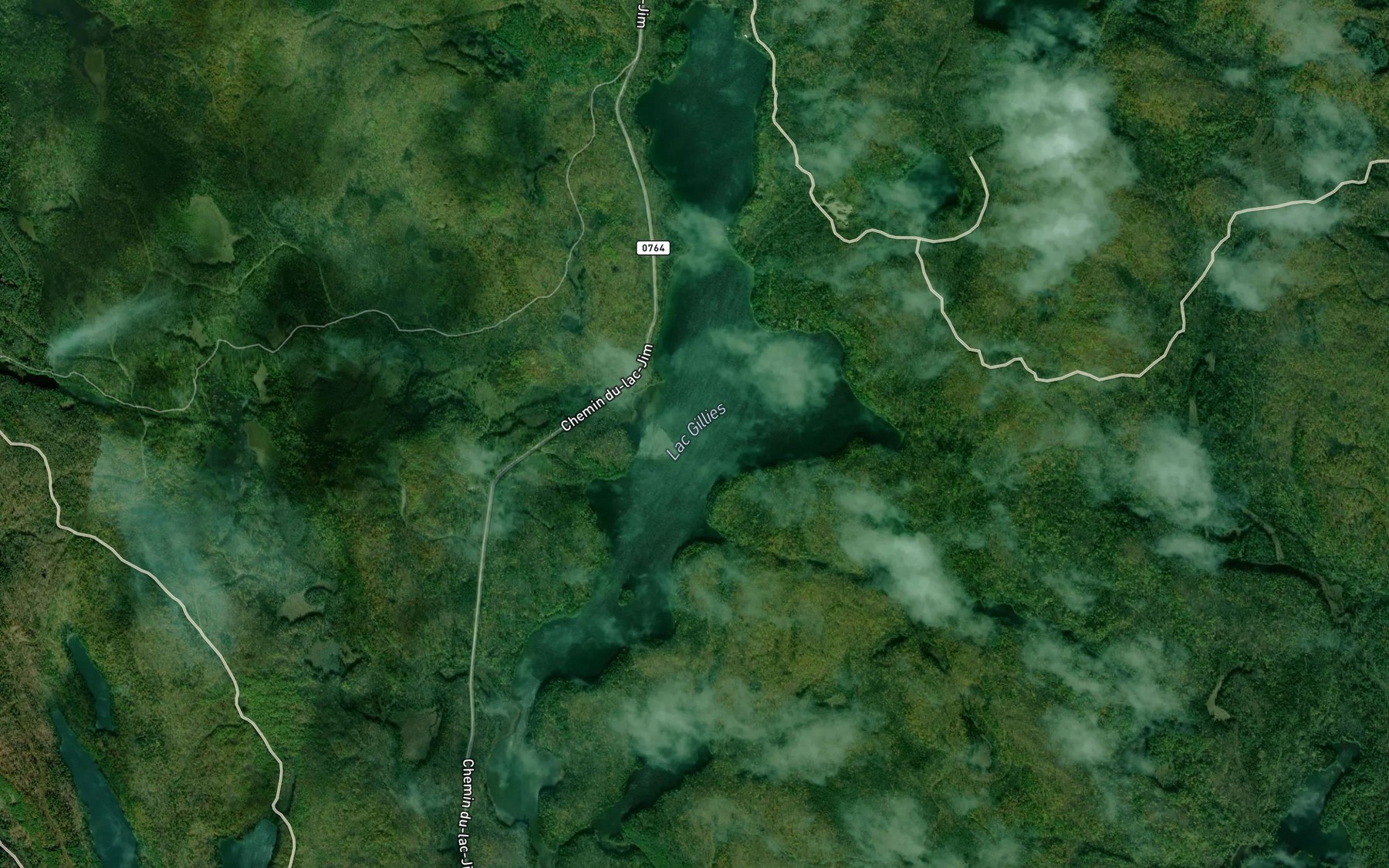 Satellite map of the Lac Gillies