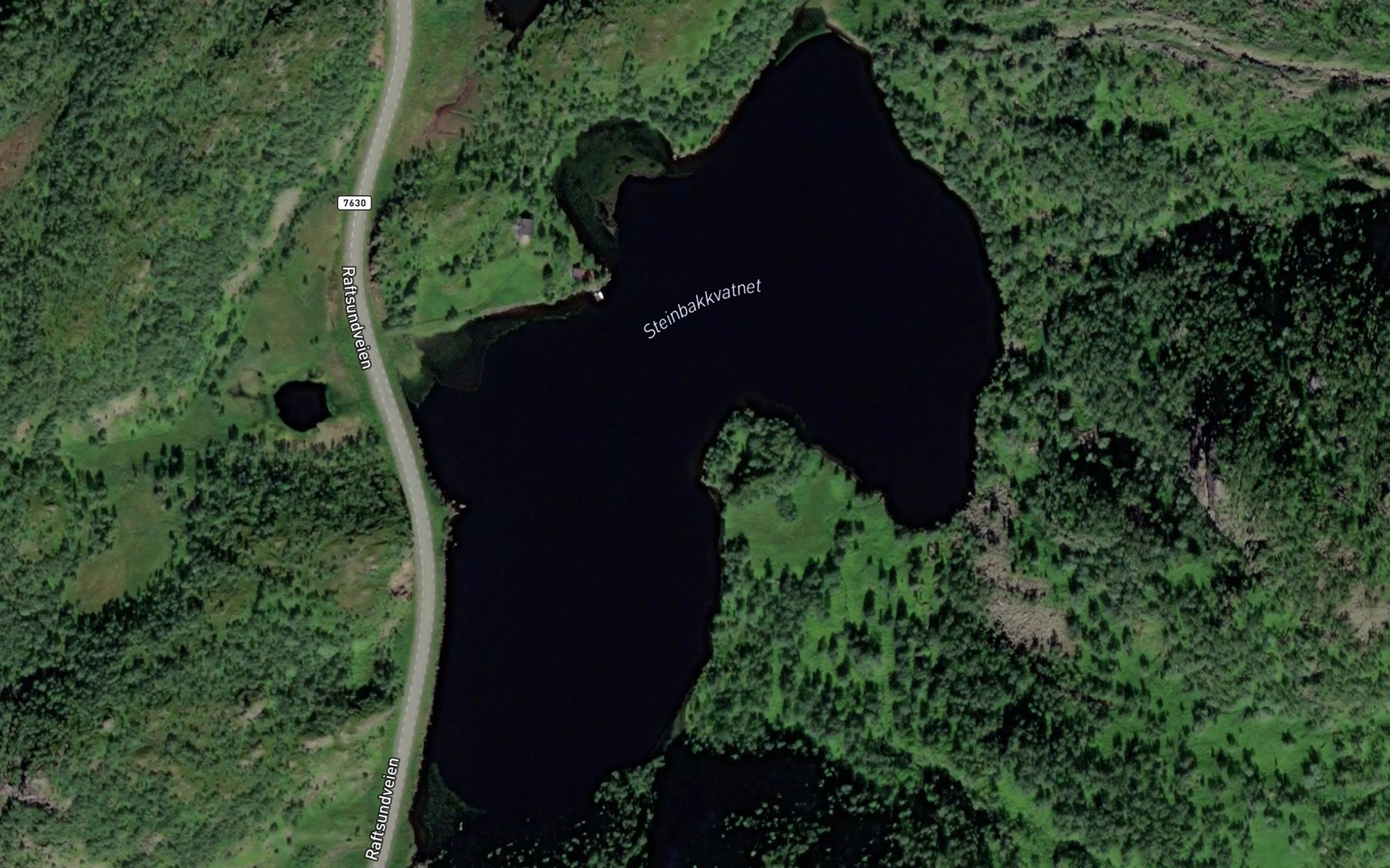 Satellite map of the Steinbakkvatnet