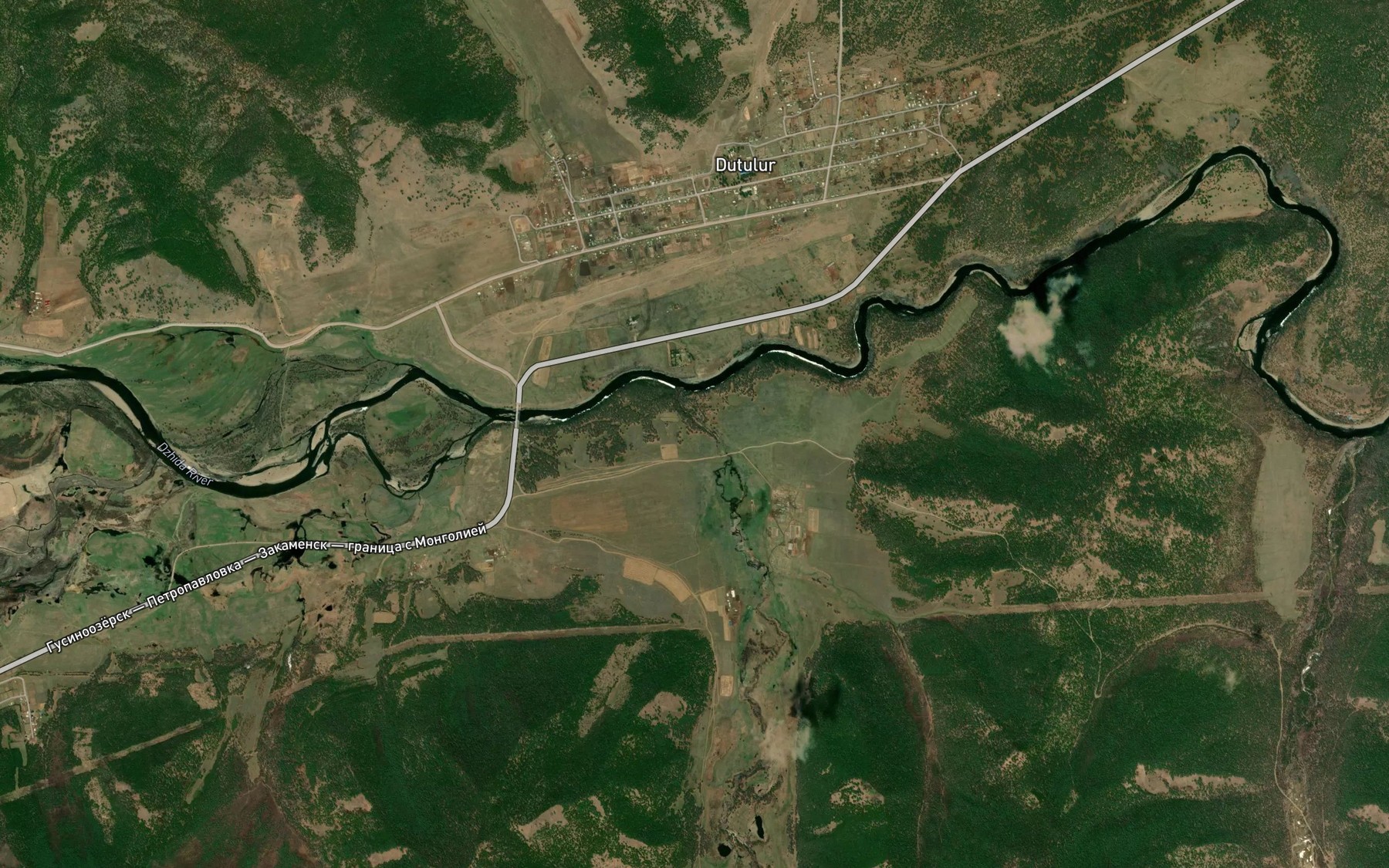 Satellite map of the Zimka