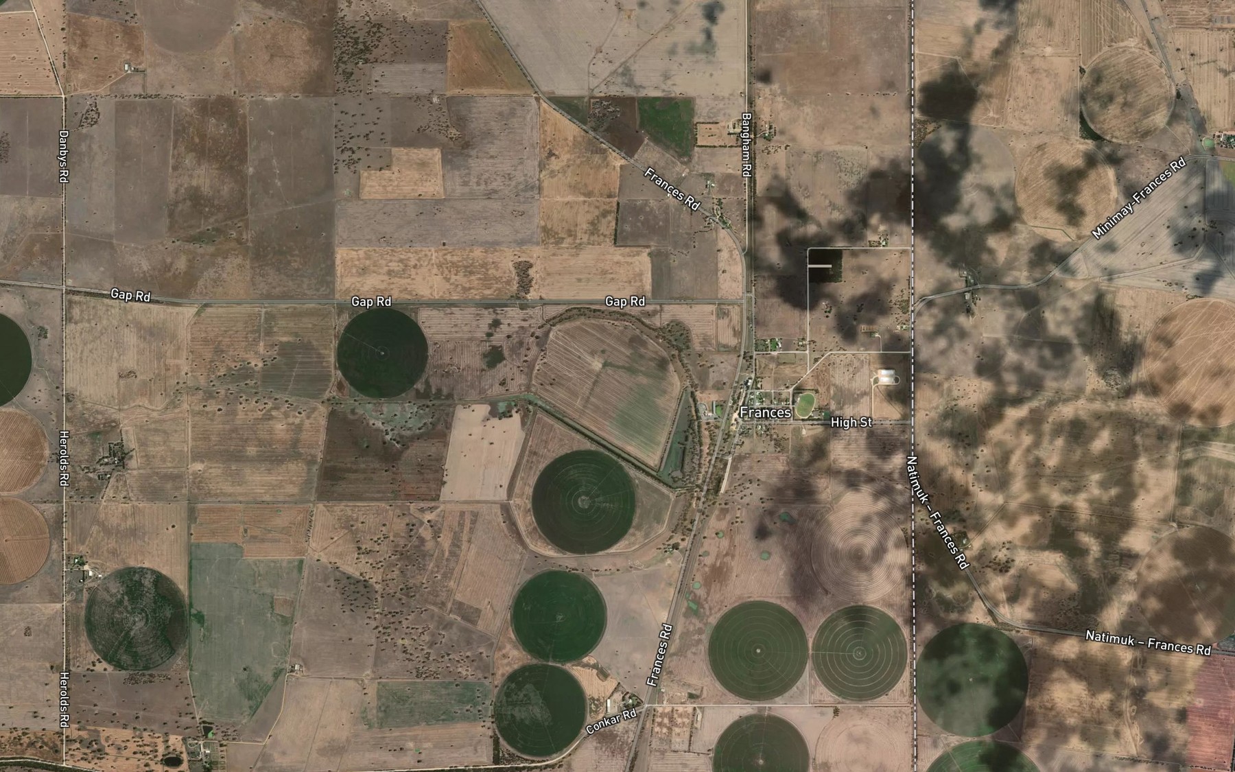 Satellite map of the Lake Cadnite