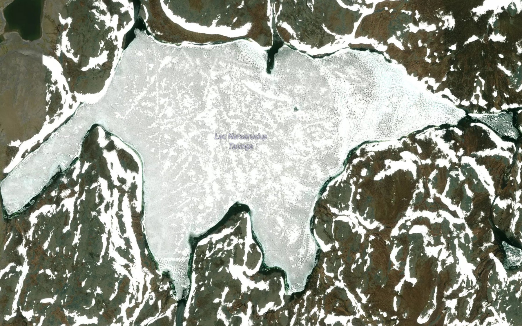 Satellite map of the Lac Narsarusiup Tasinga