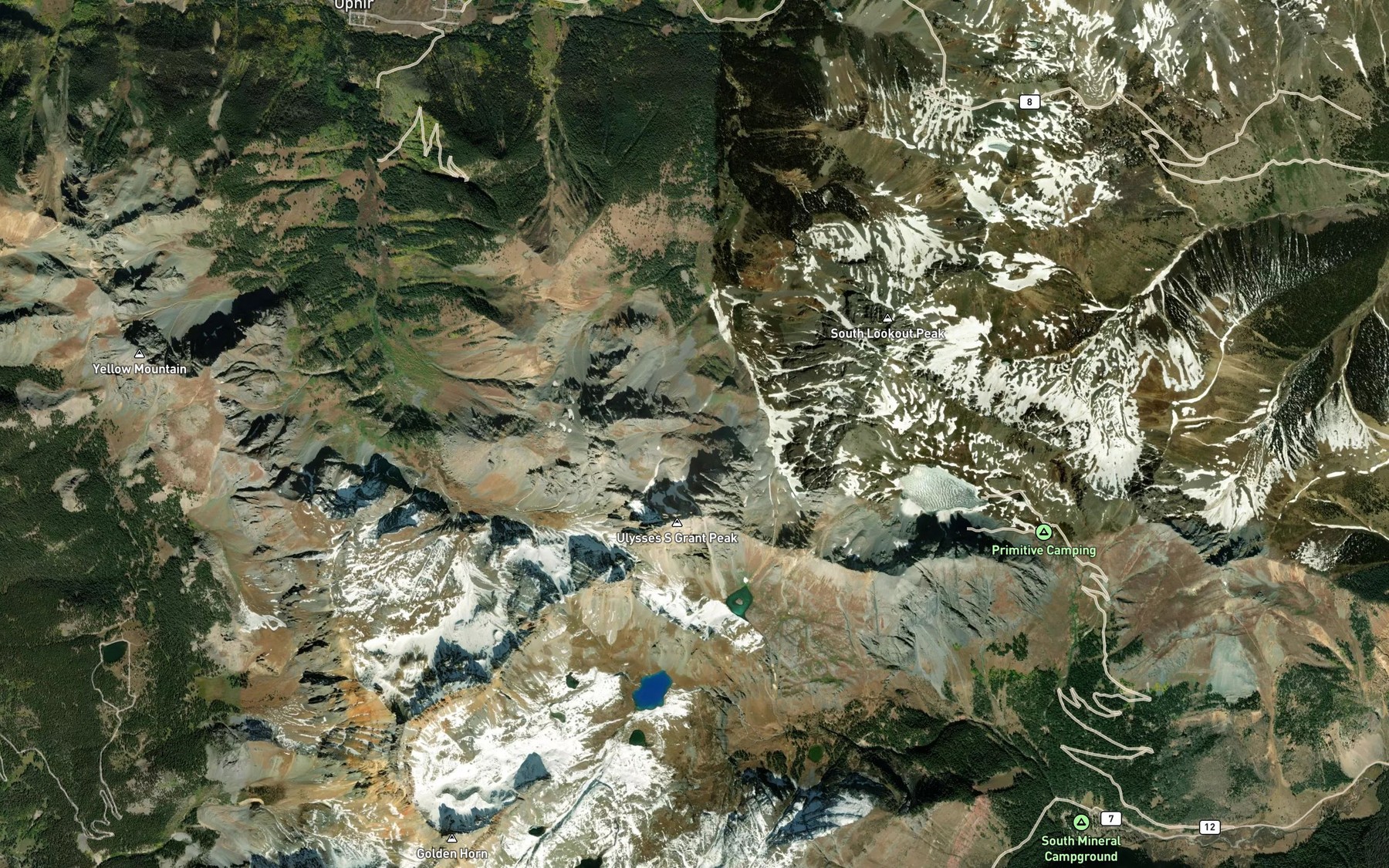 Satellite map of the Alta Reservoir Number 1