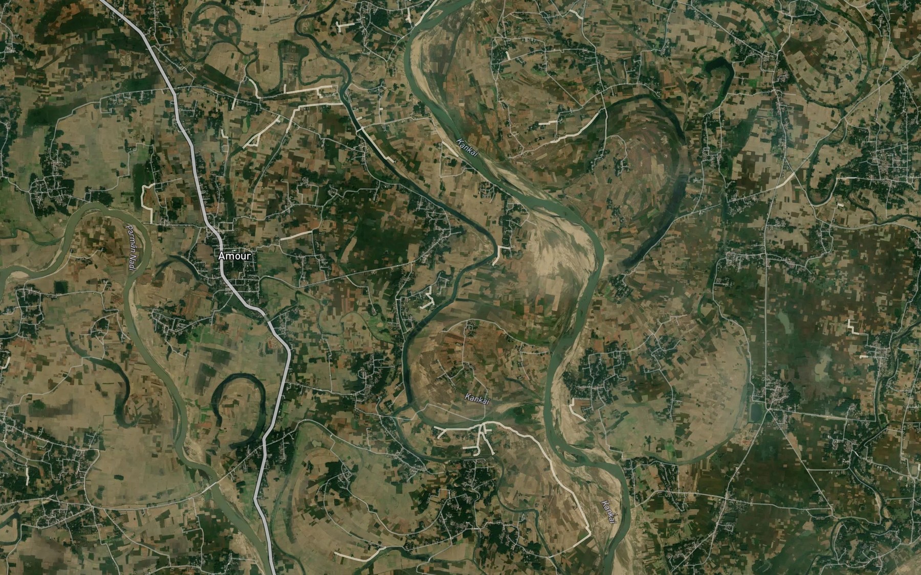 Satellite map of the Das Nadi