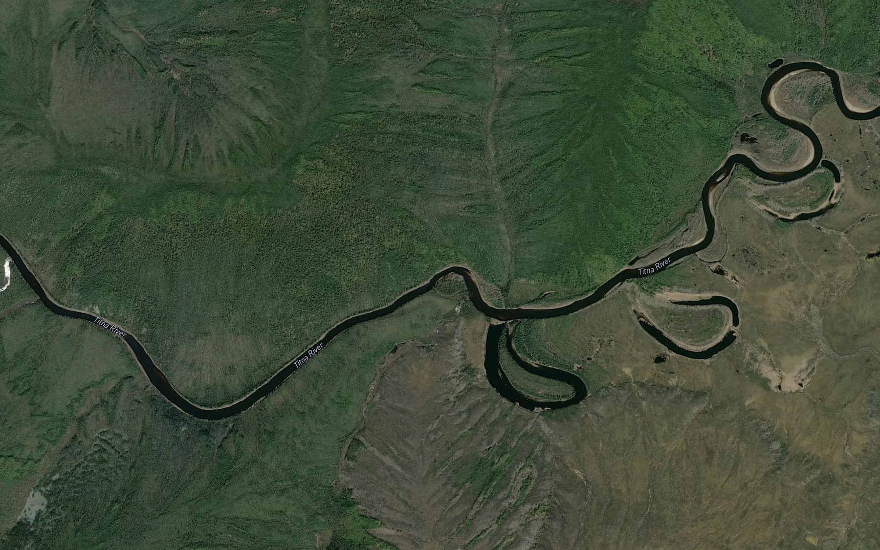 Satellite map of the California Creek