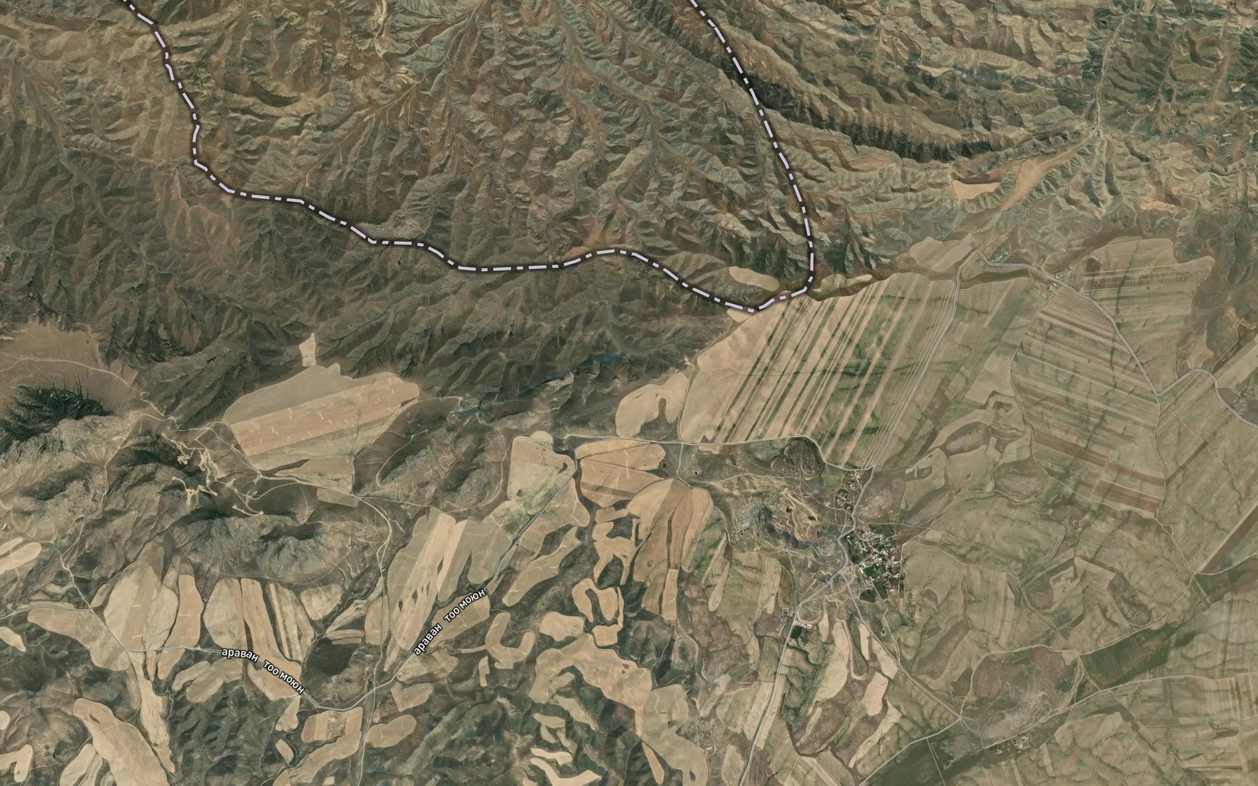 Satellite map of the Rodnik Toguz-Bulak