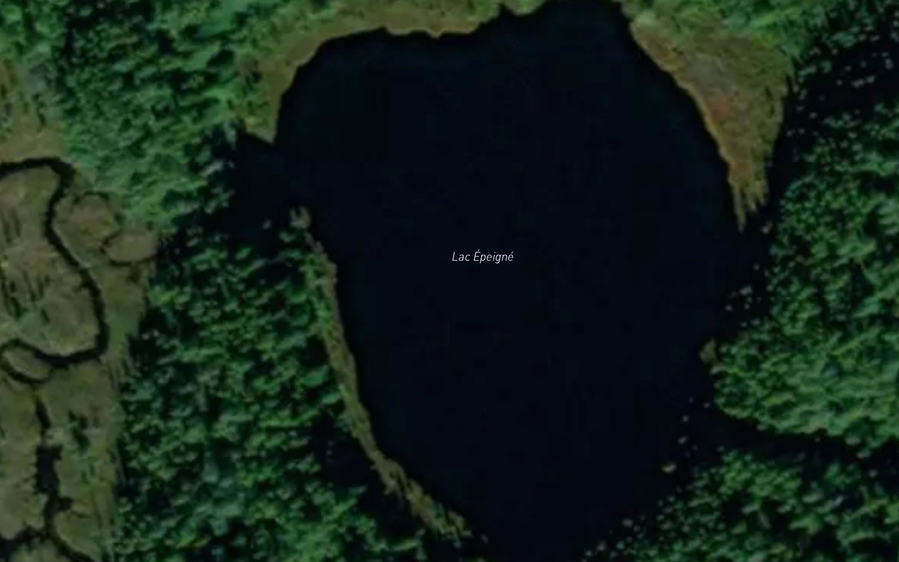 Satellite map of the Lac Epeigne