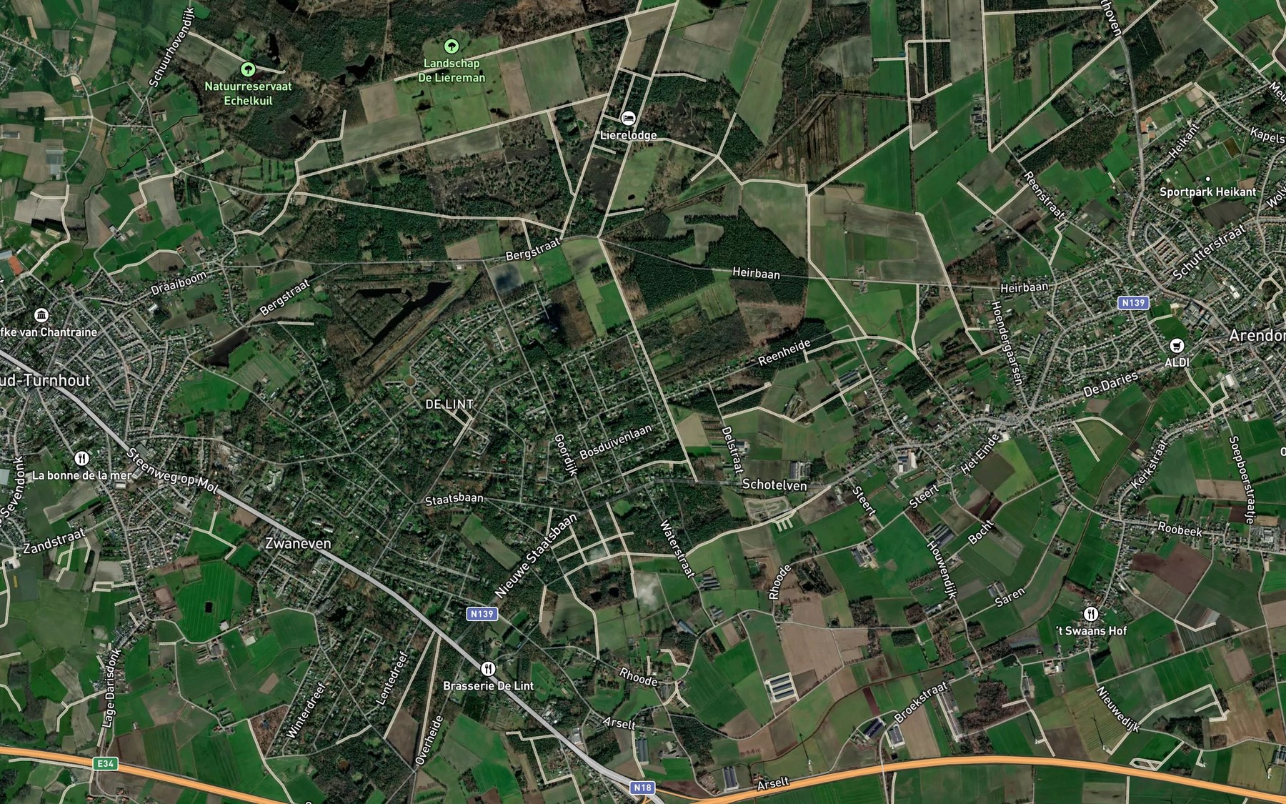 Satellite map of the Meulegoorloop