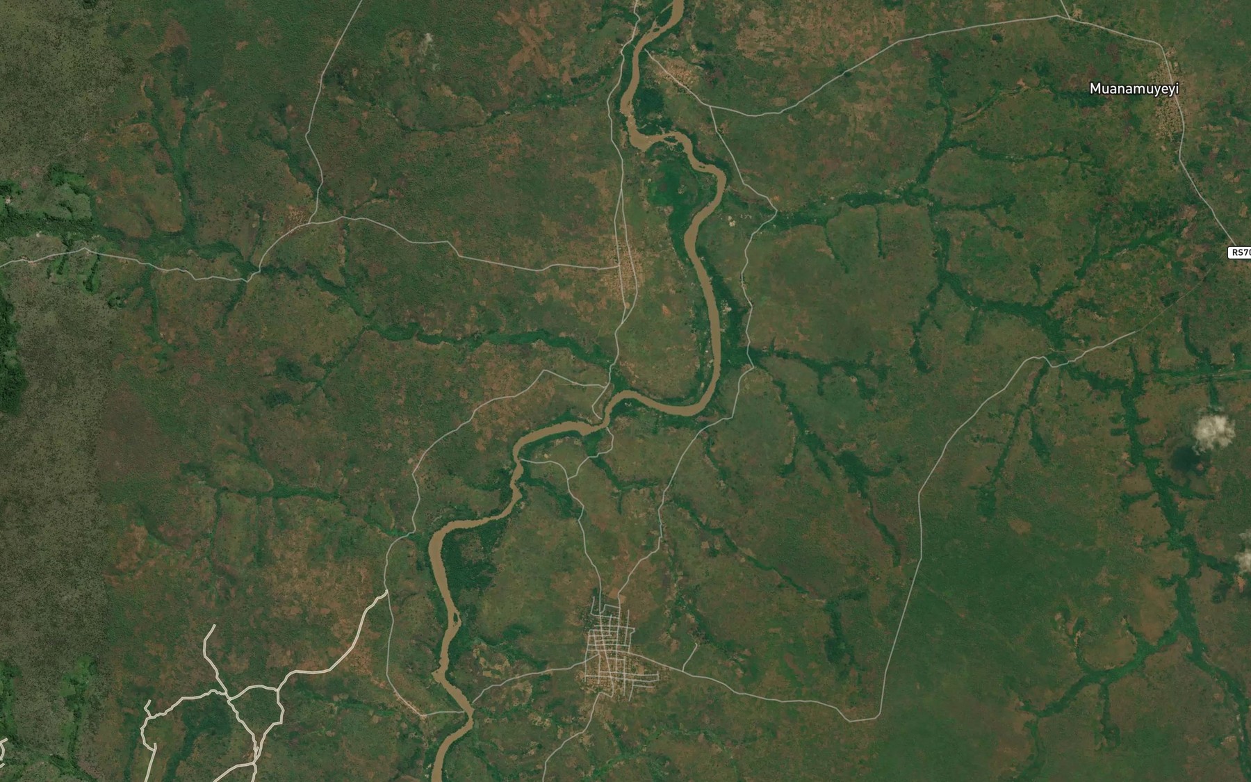 Satellite map of the Malemba