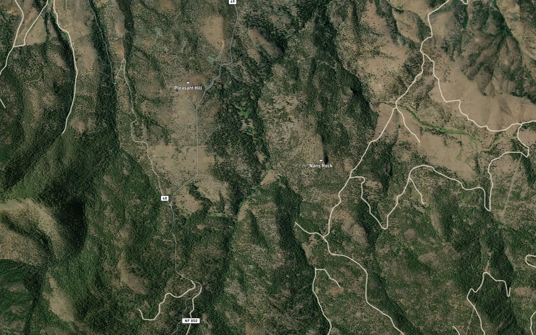 Satellite map of the Hanscombe Creek