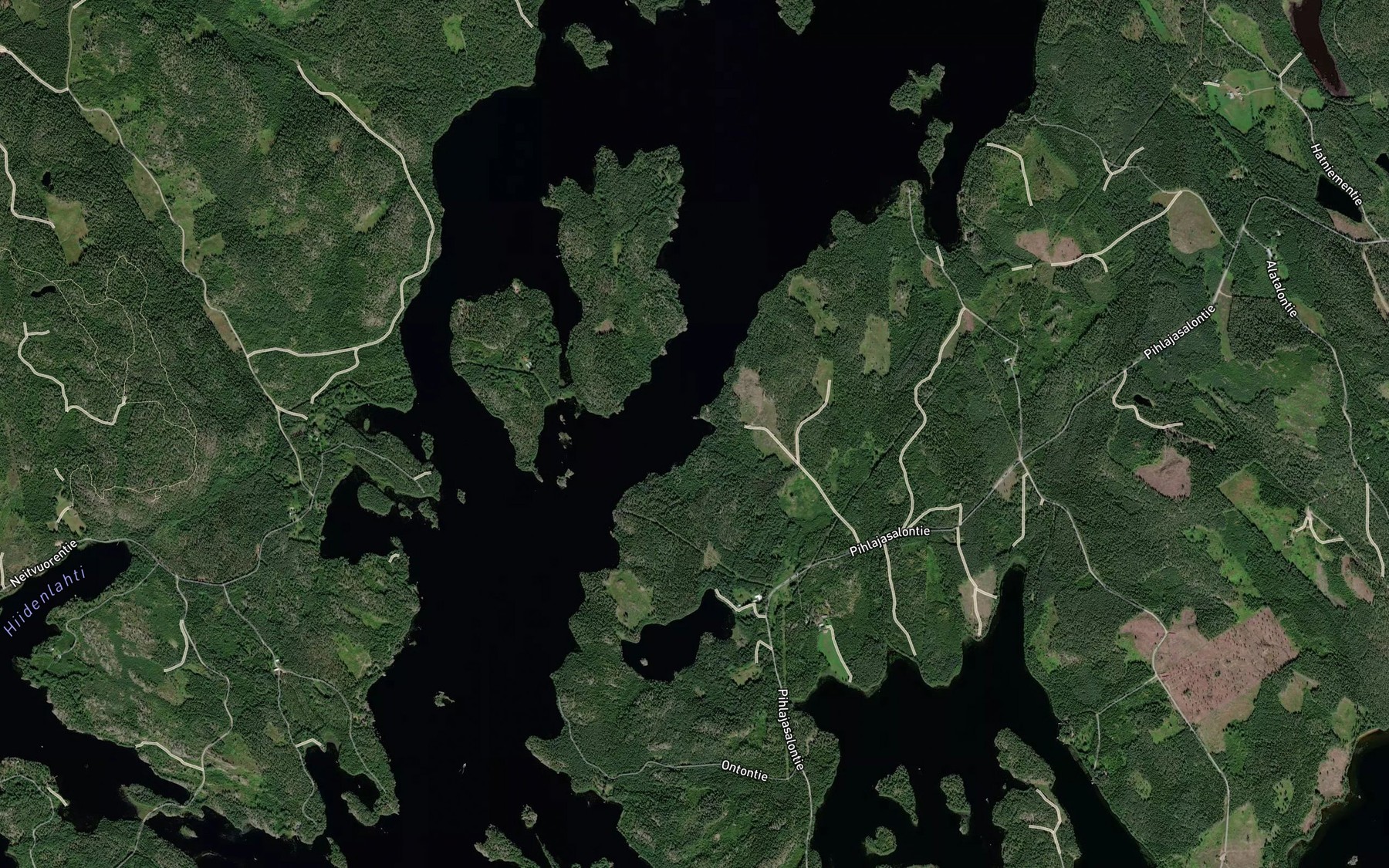 Satellite map of the Talviranta