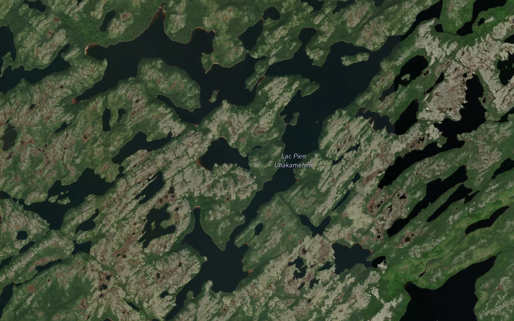 Satellite map of the Lac Pien Uhakamehim