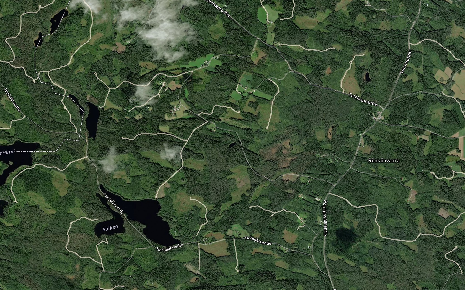 Satellite map of the Martinlampi