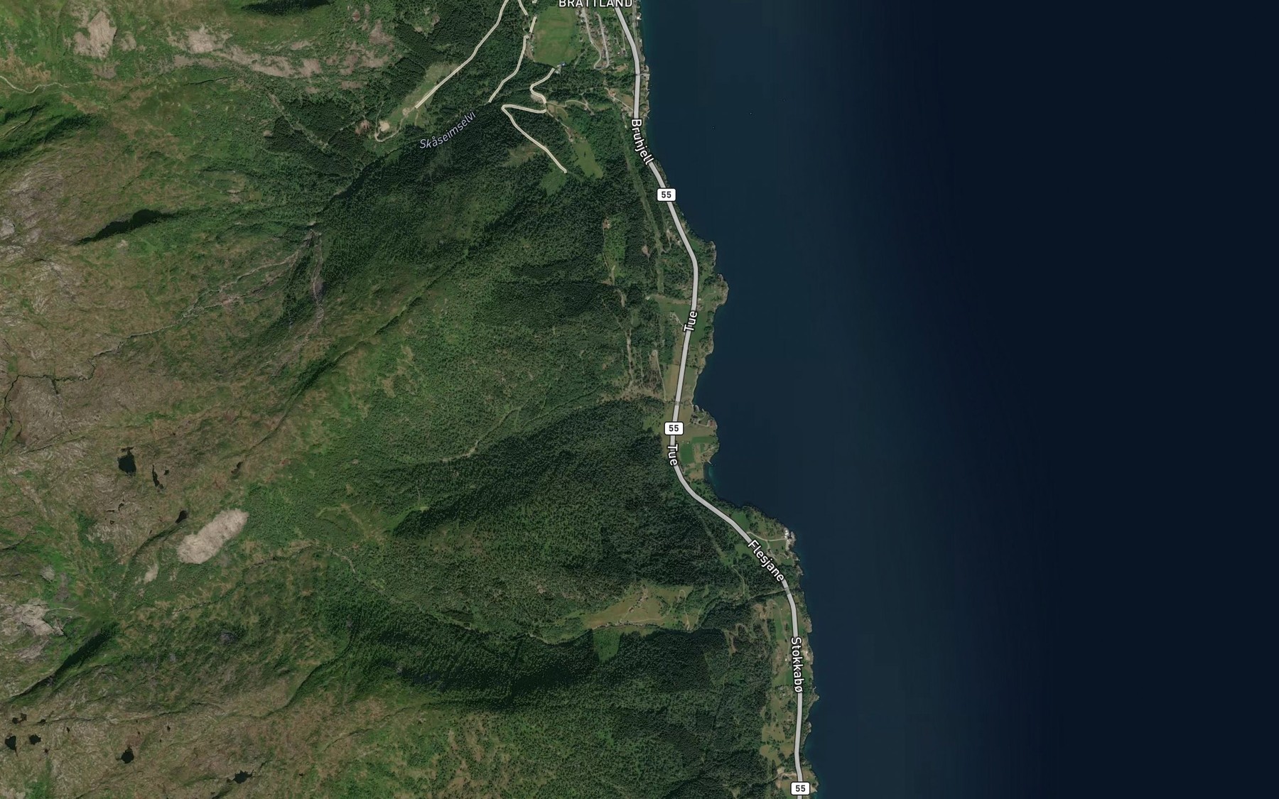 Satellite map of the Tusseelvi