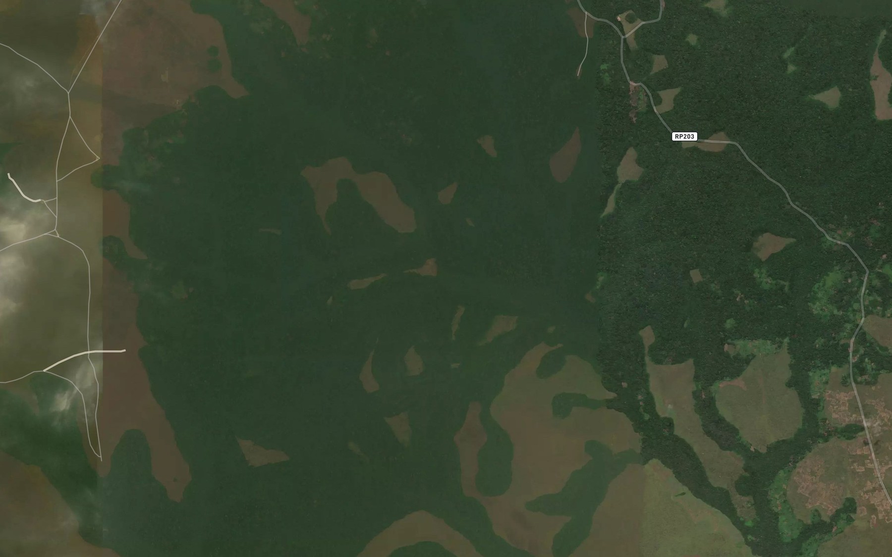 Satellite map of the Niono