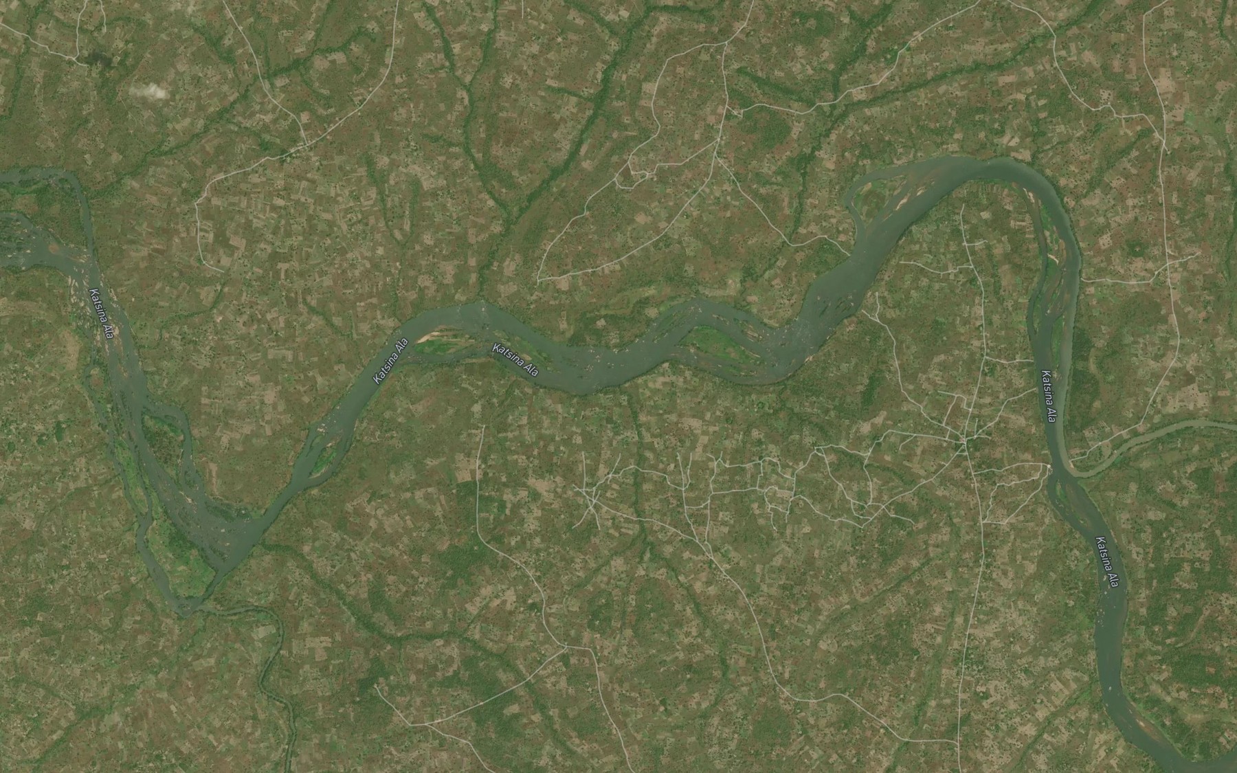 Satellite map of the River Agbetor