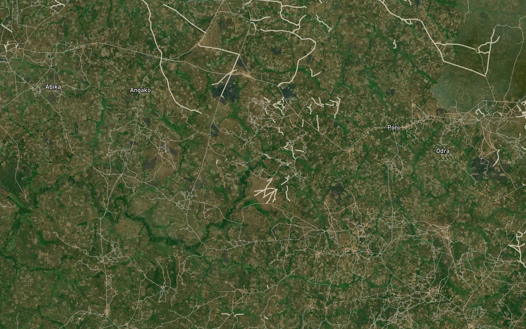 Satellite map of the Lokoro