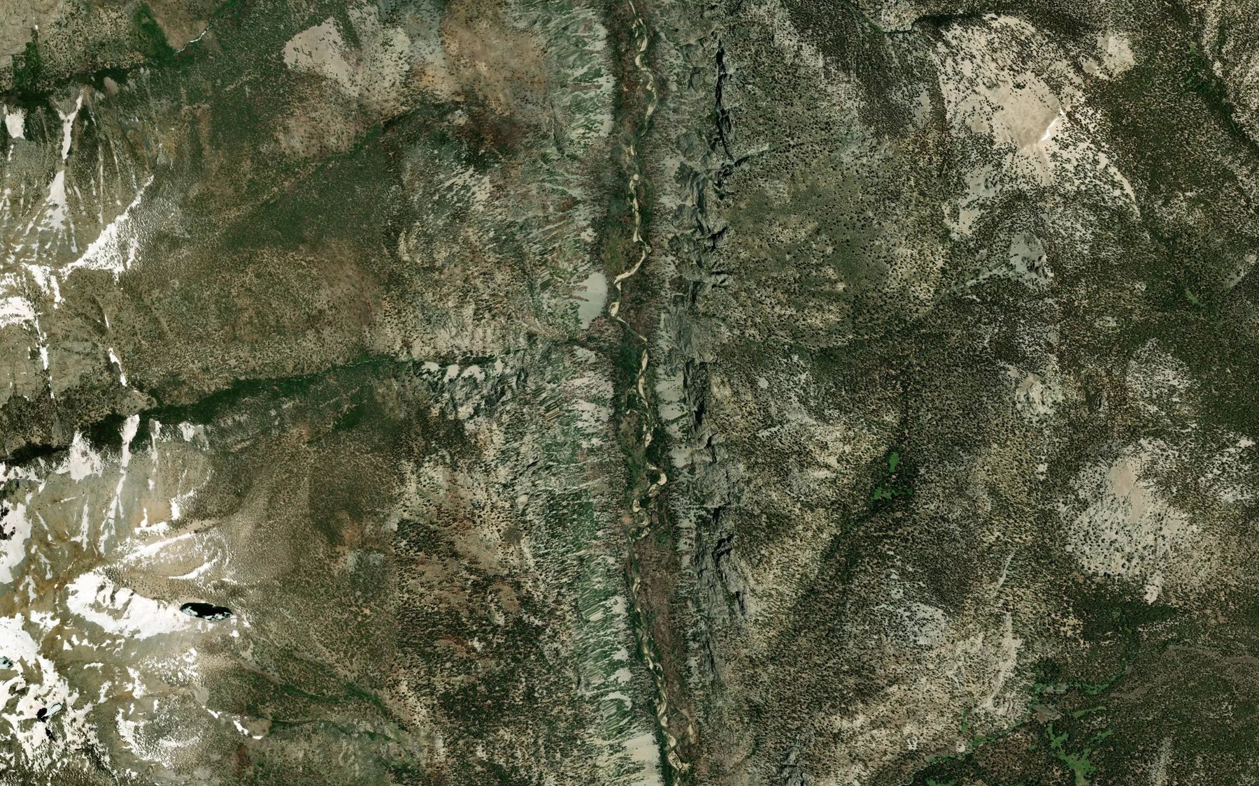 Satellite map of the Laurel Creek