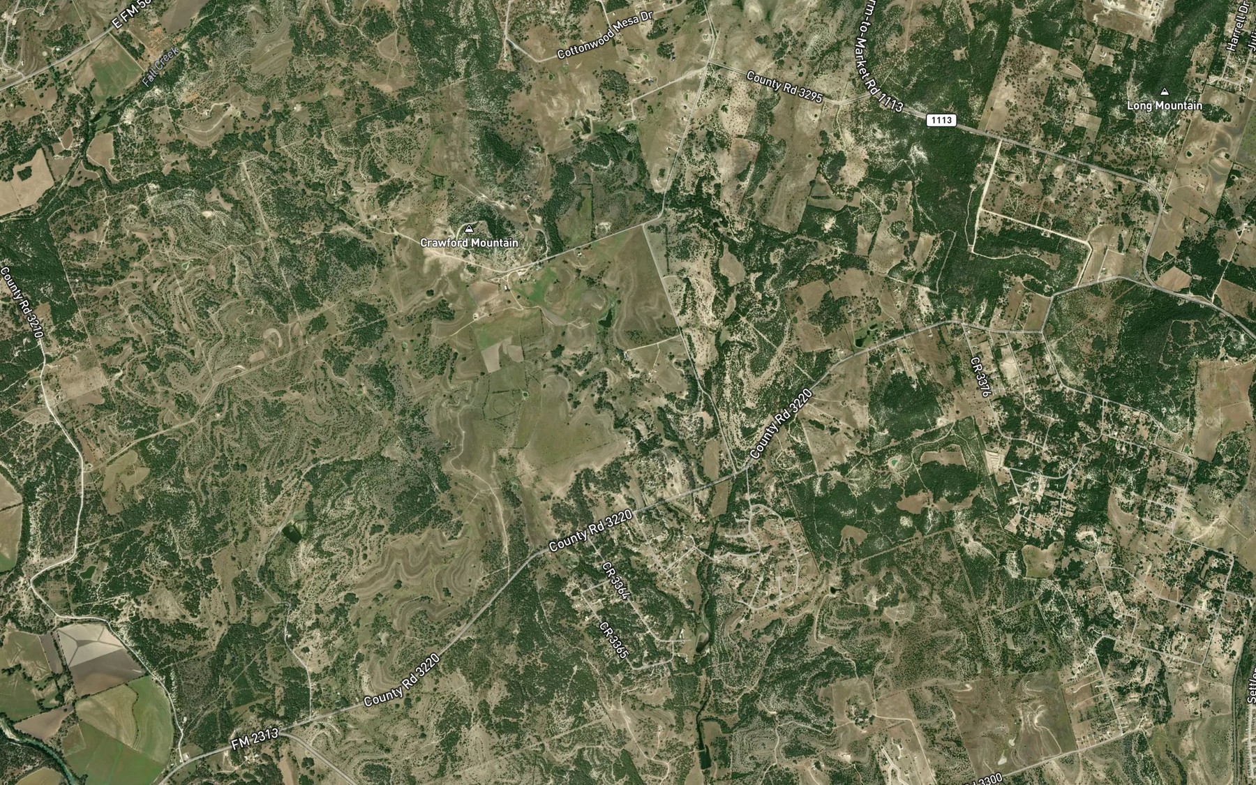 Satellite map of the Picnic Spring