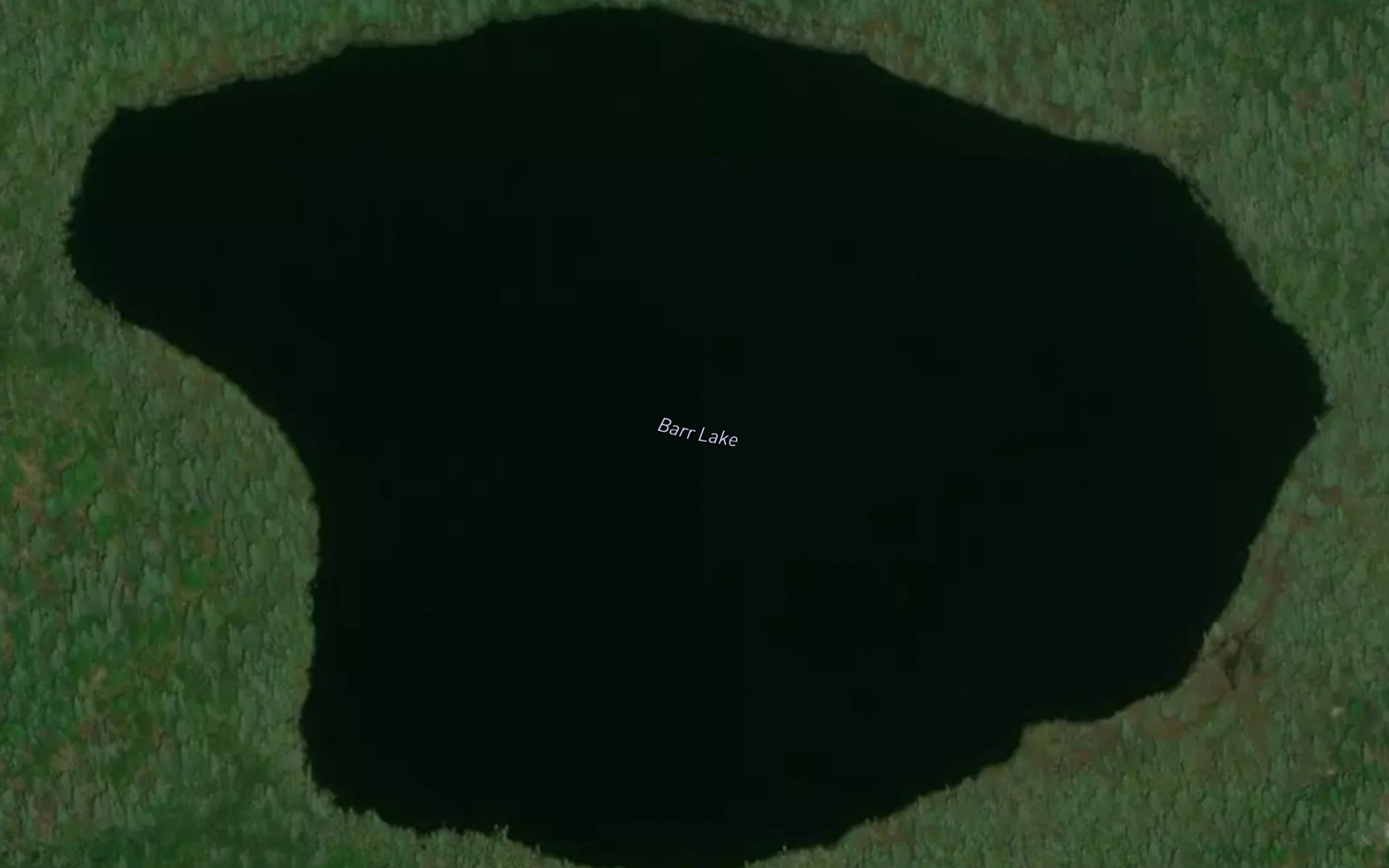 Satellite map of the Barr Lake