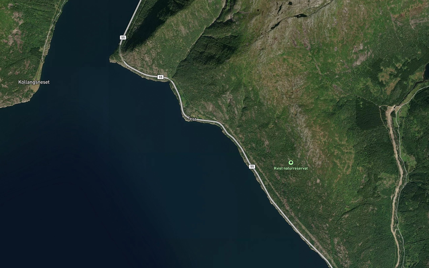Satellite map of the Kvistbukta