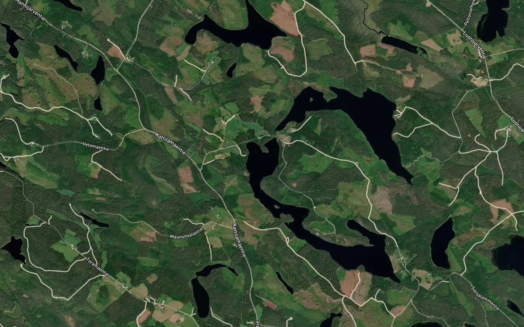 Satellite map of the Liisanlahti