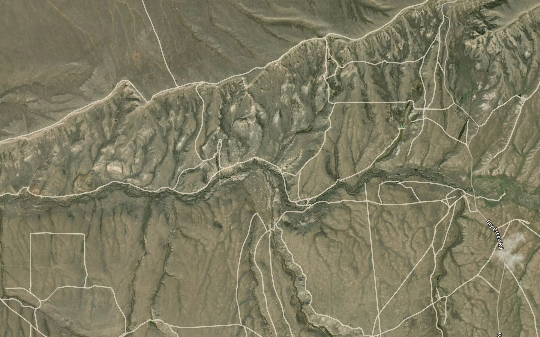 Satellite map of the Fourmile Creek