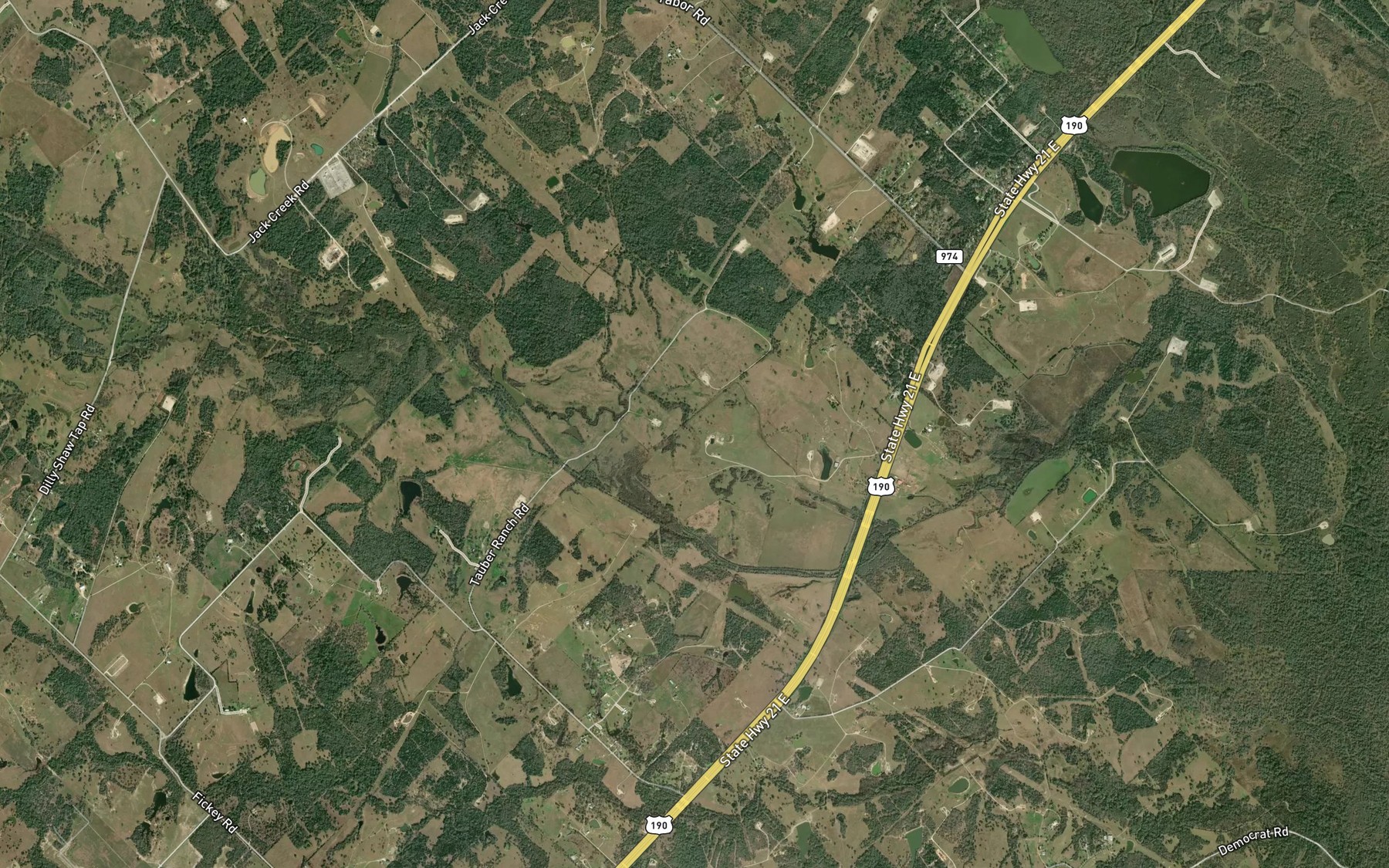 Satellite map of the Old Cedar Creek