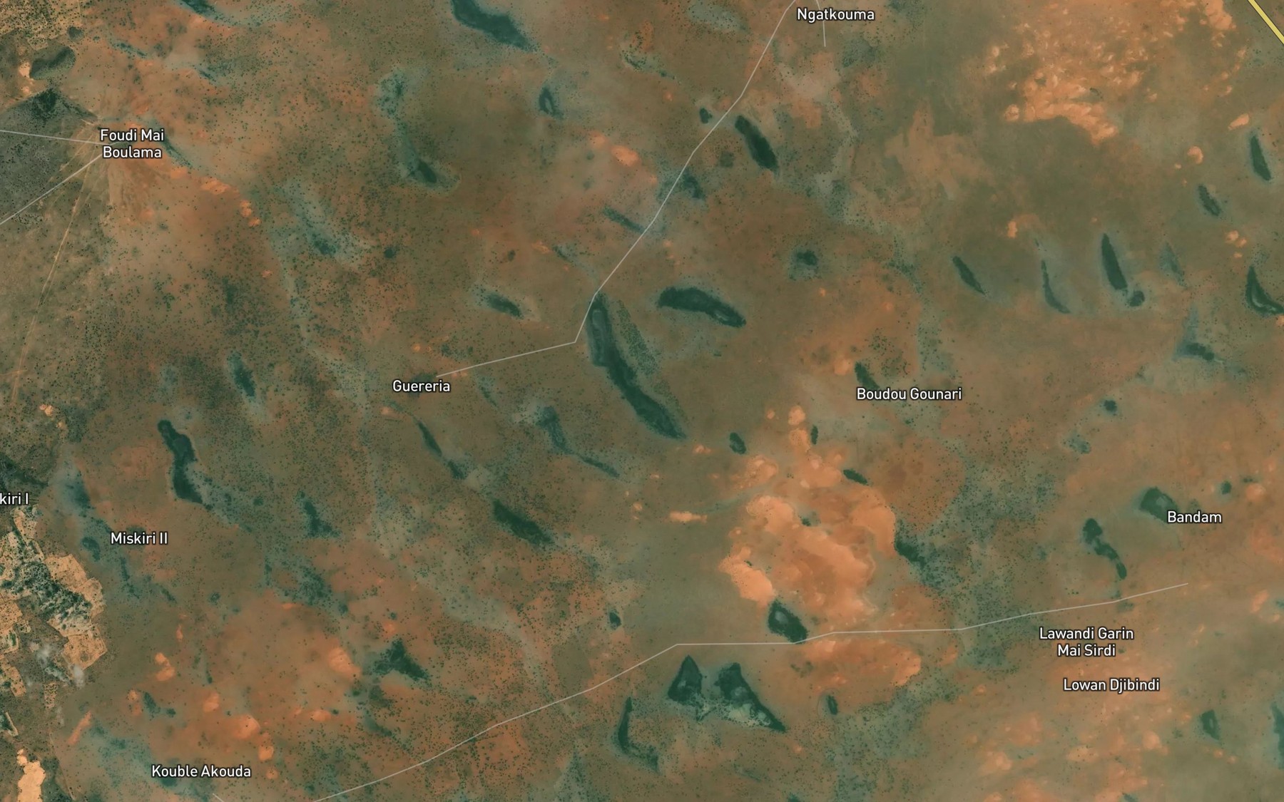 Satellite map of the Lafya