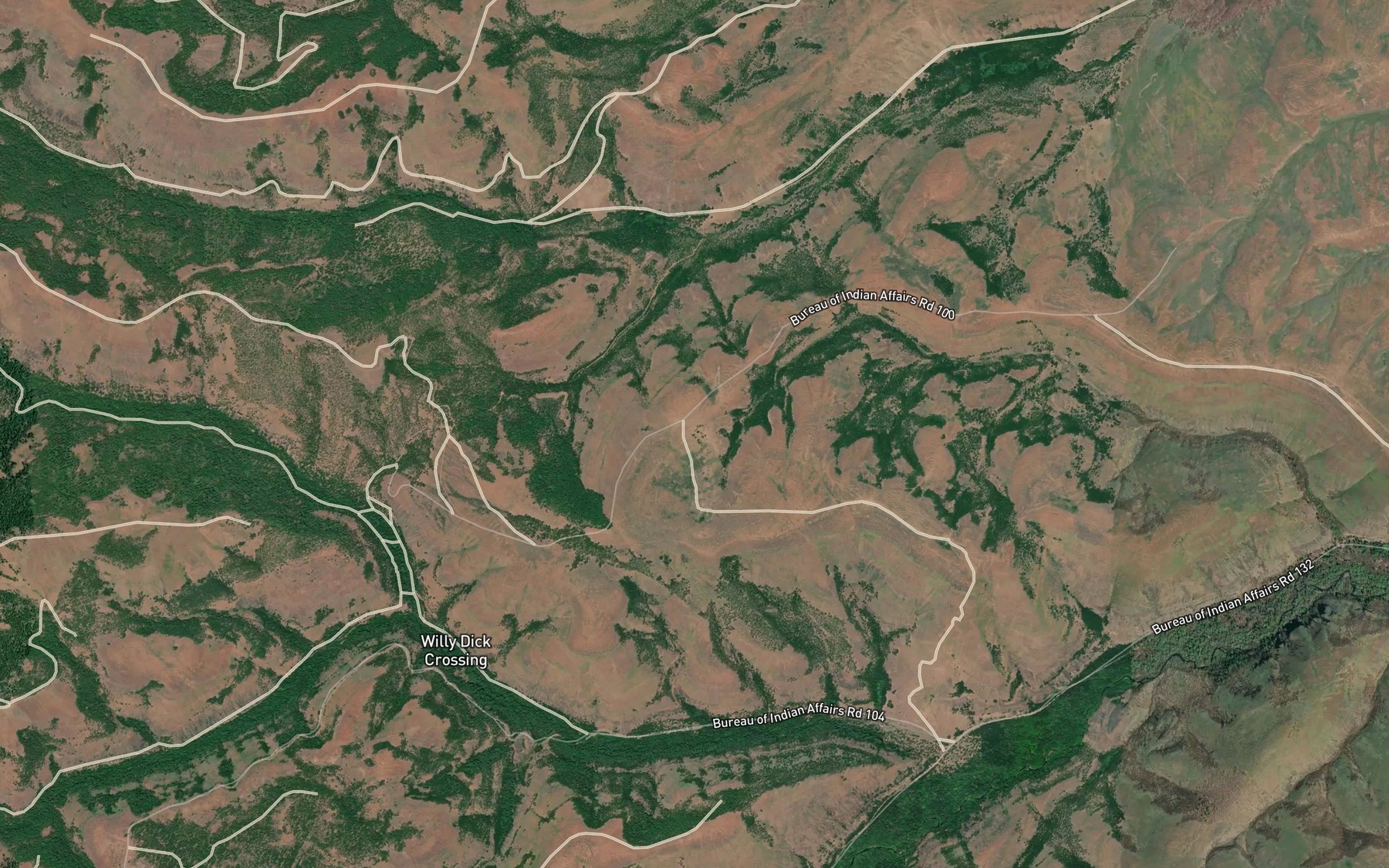 Satellite map of the Lone Pine Spring