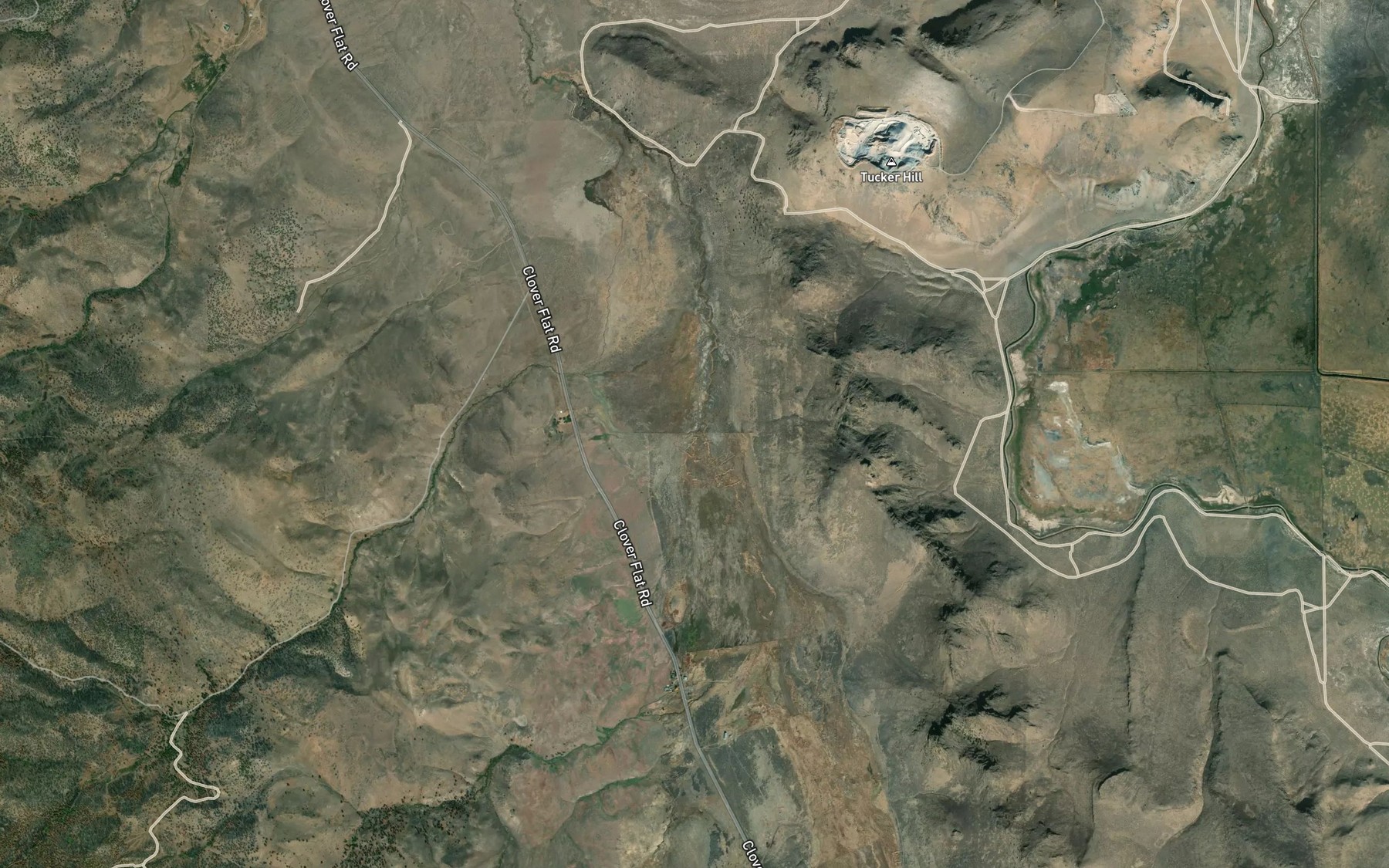 Satellite map of the King Creek