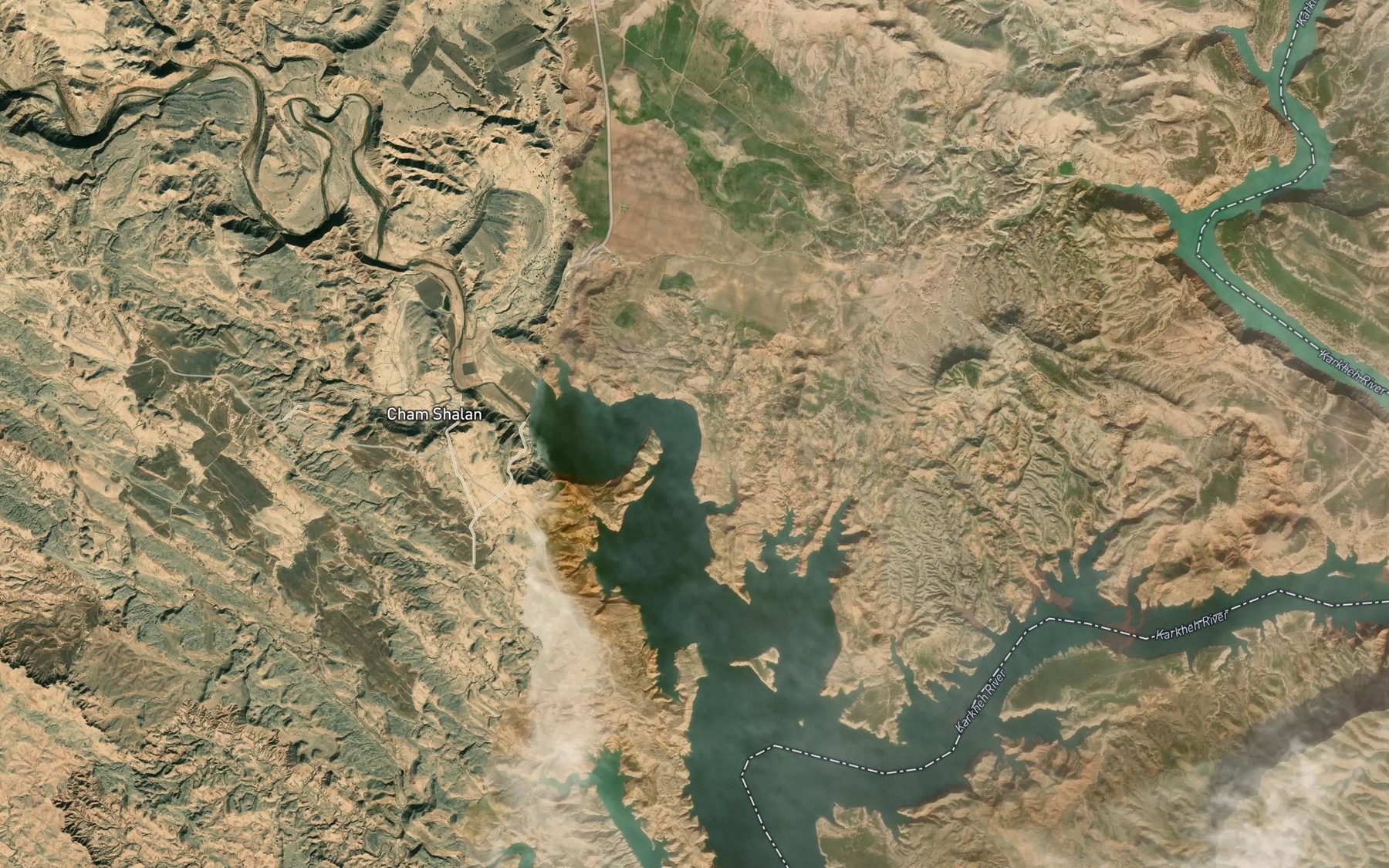 Satellite map of the Rudkhaneh-ye Siah Gav