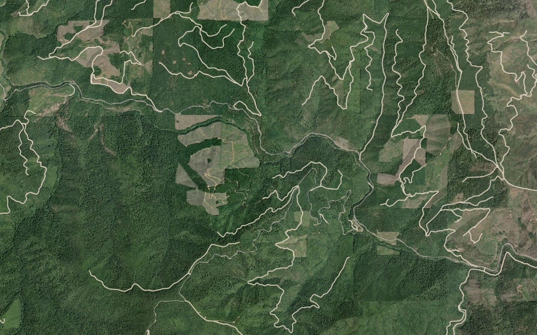 Satellite map of the Soldier Creek