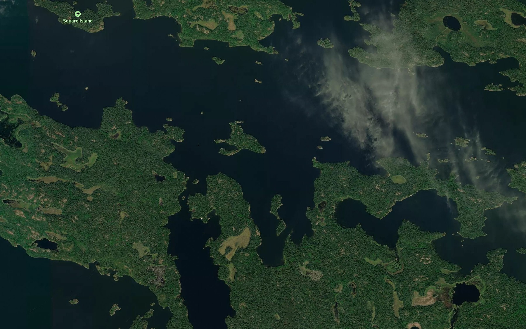 Satellite map of the Riches Bay