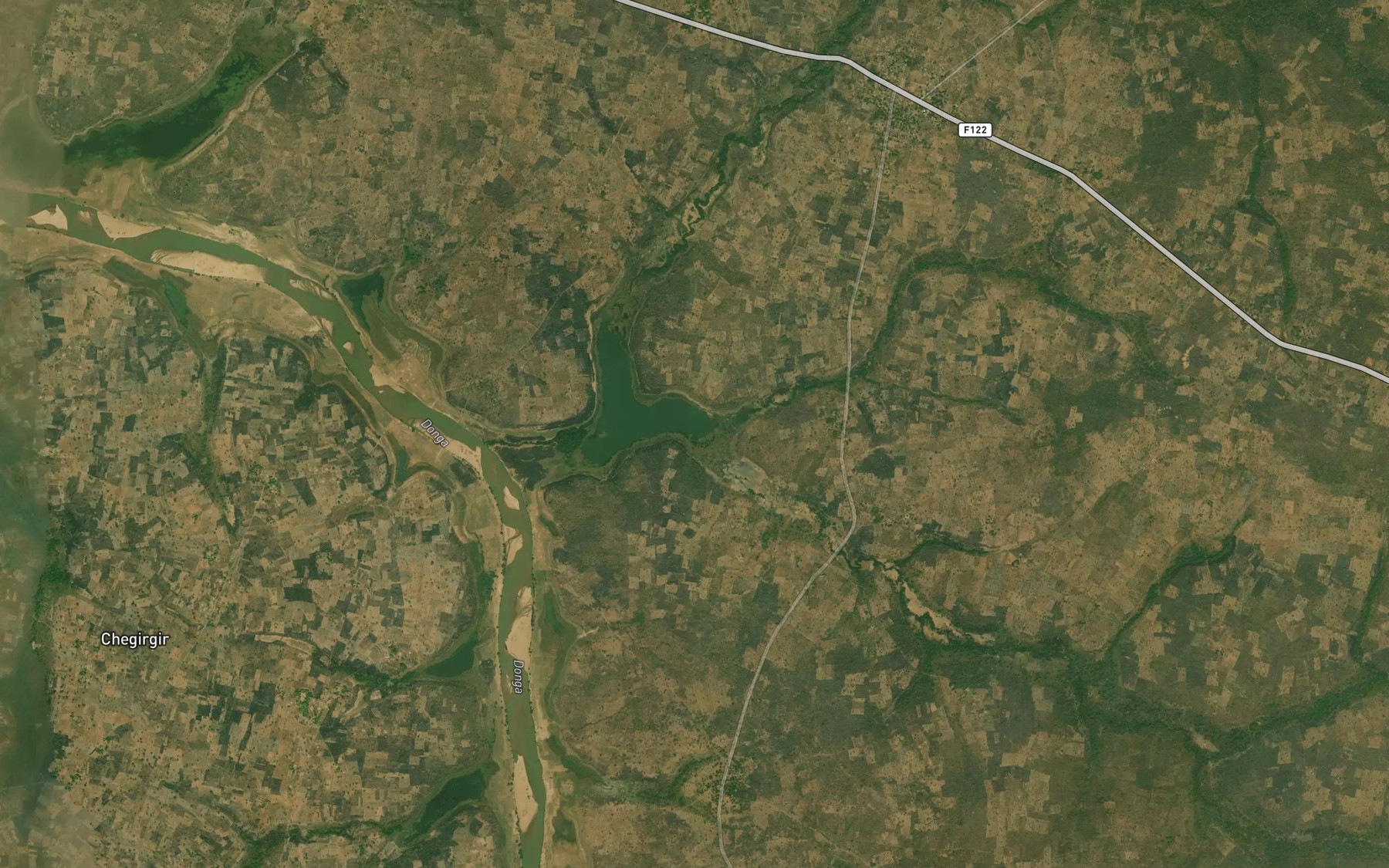 Satellite map of the River Turumi