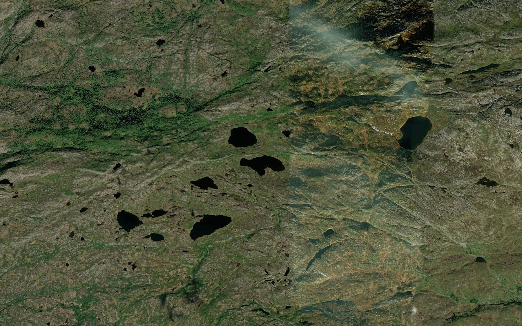 Satellite map of the Langsaetertjornin