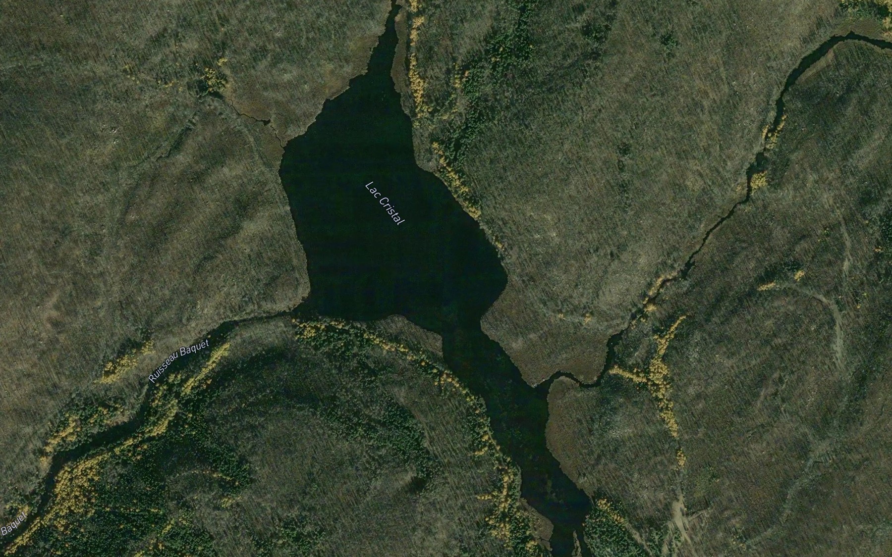 Satellite map of the Lac Cristal
