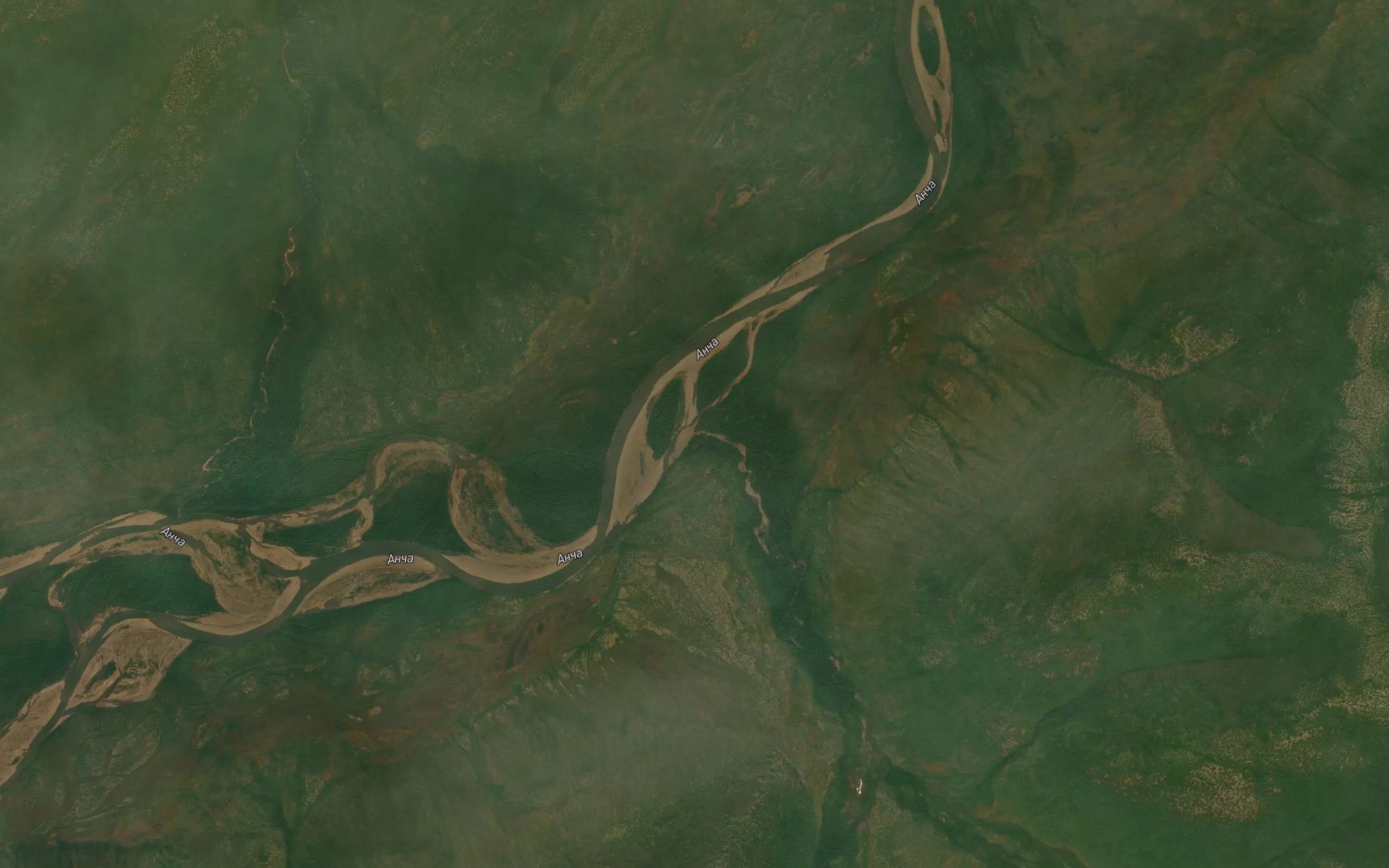Satellite map of the Lavrentiy